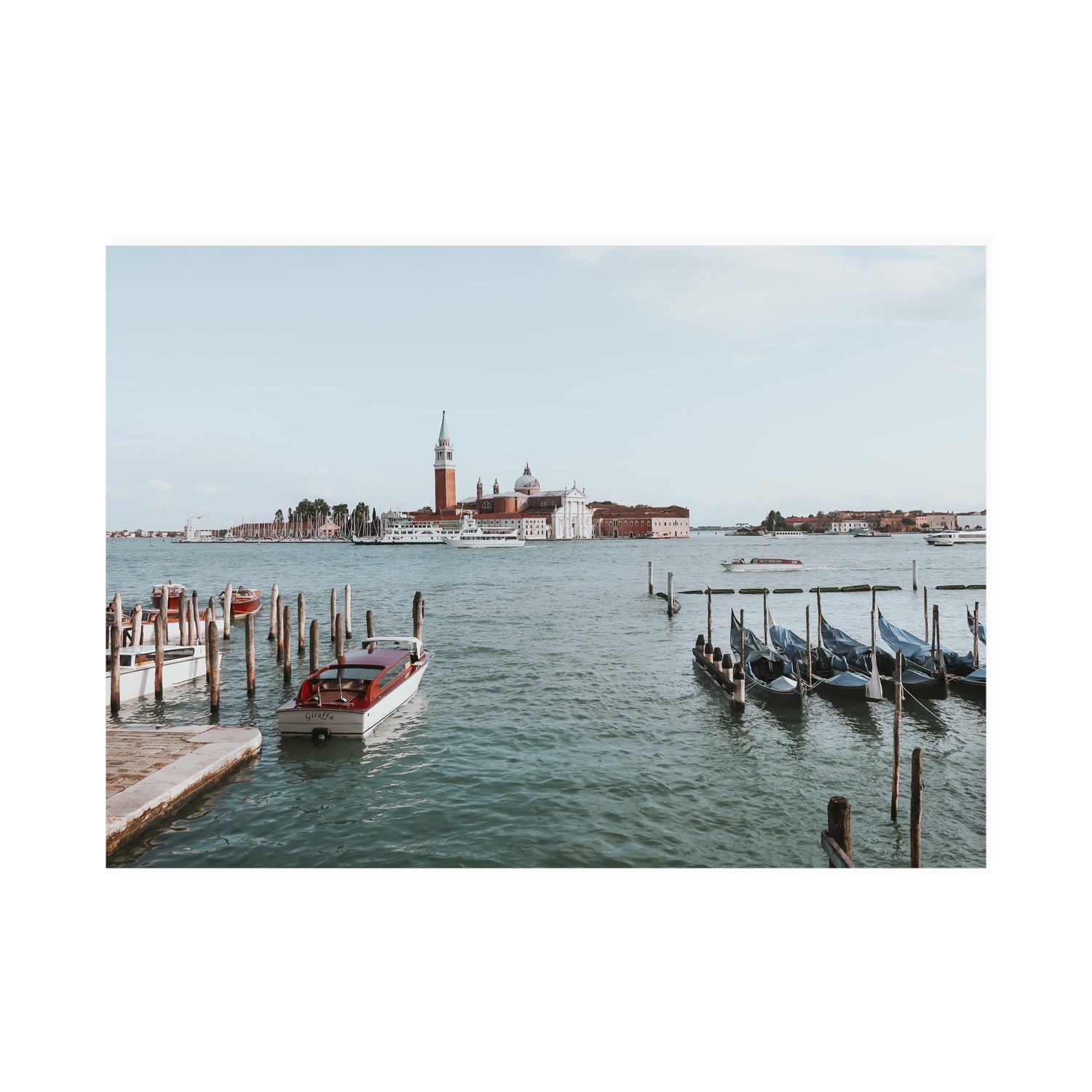 Venetian Waterscape Venice Italian art print A0 unframed fine art canvas