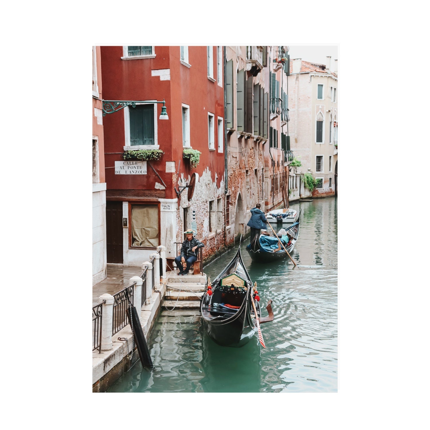 The Merchant Venice Canal Italian wall art A0 unframed fine art canvas