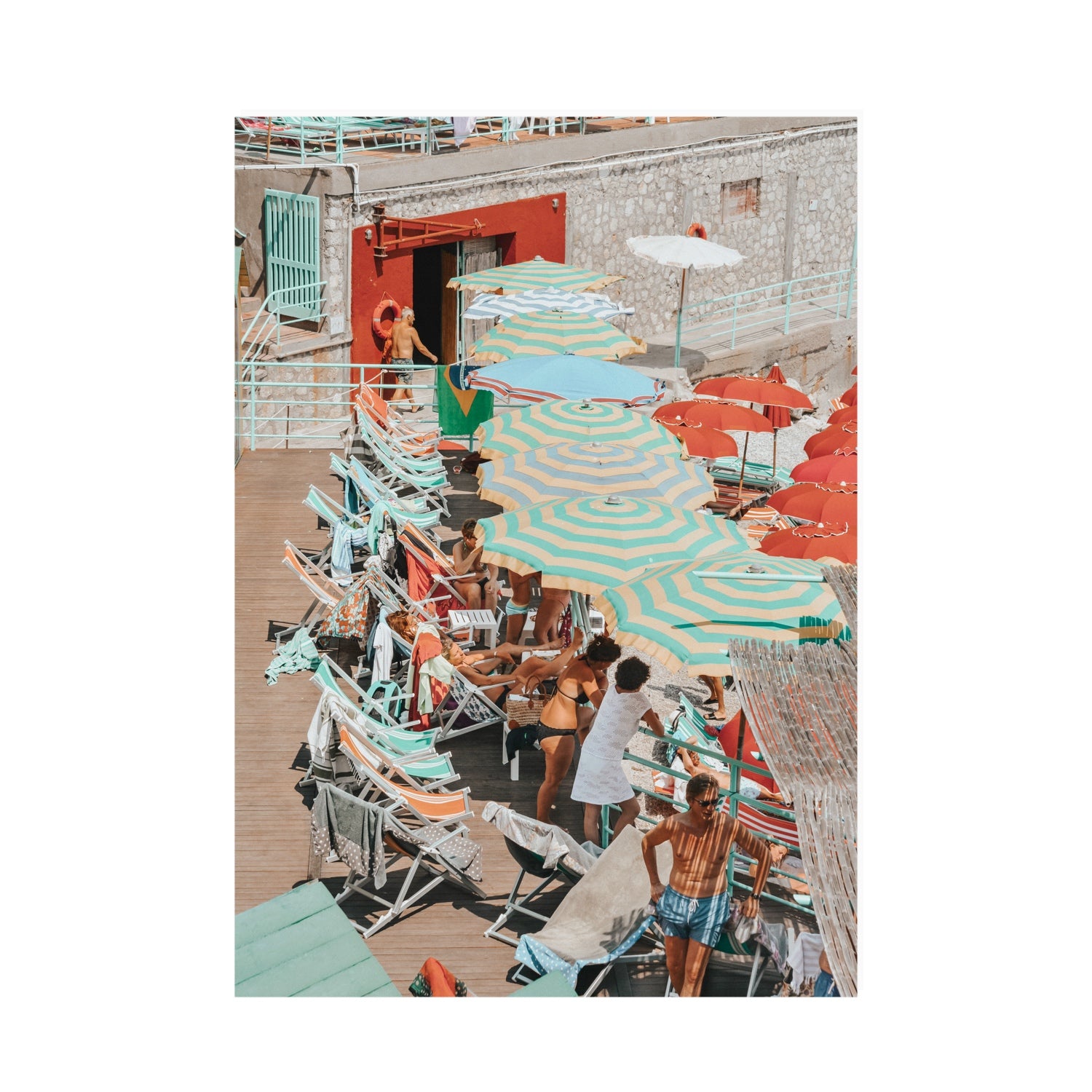 Colourful Canopy fine art print, Capri, Italy, A0 · 118.9 cm x 84.1 cm, Unframed, Fine Art Canvas