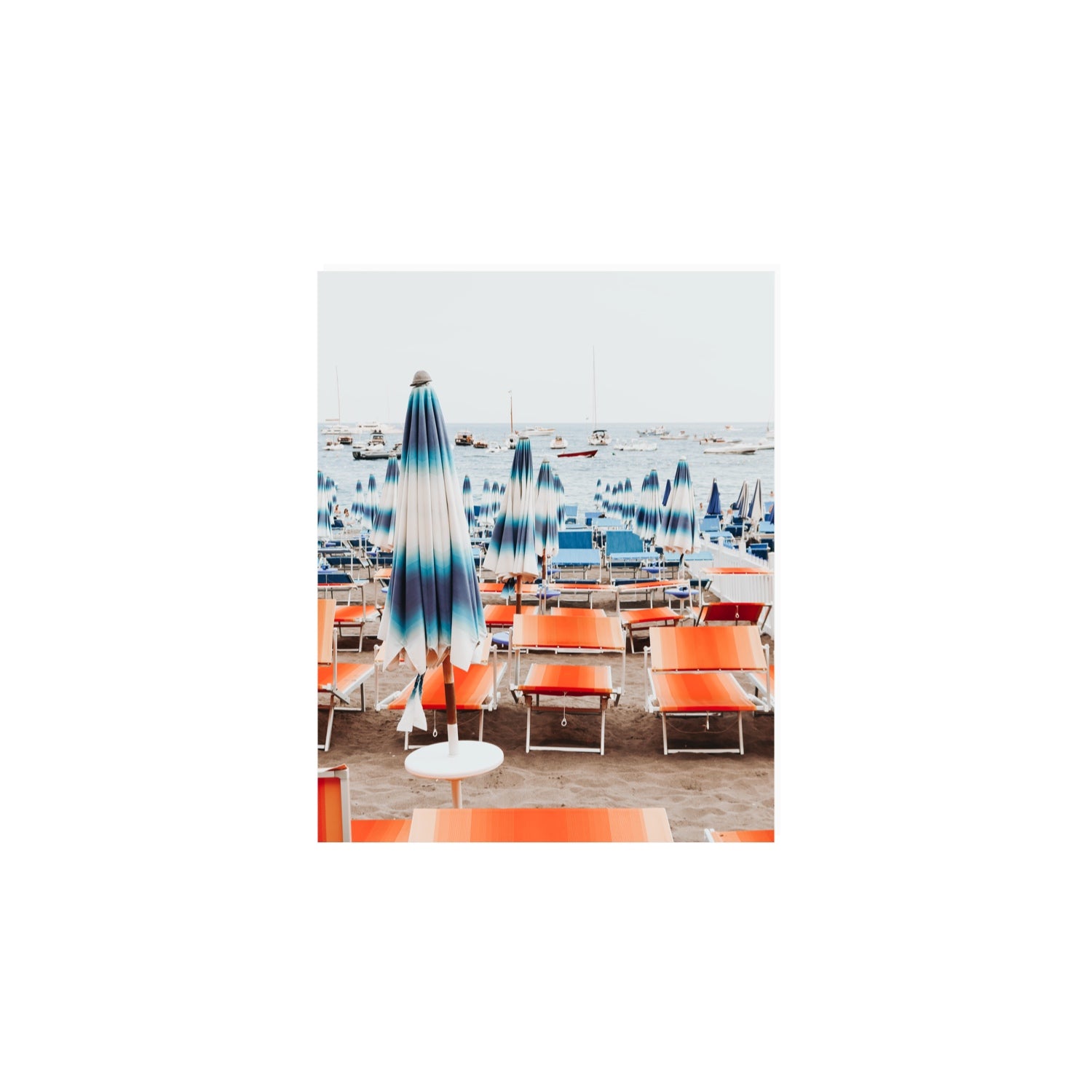 Orange Crush fine art print, Positano, Italy, 8 x 10 in, Unframed, Fine Art Canvas