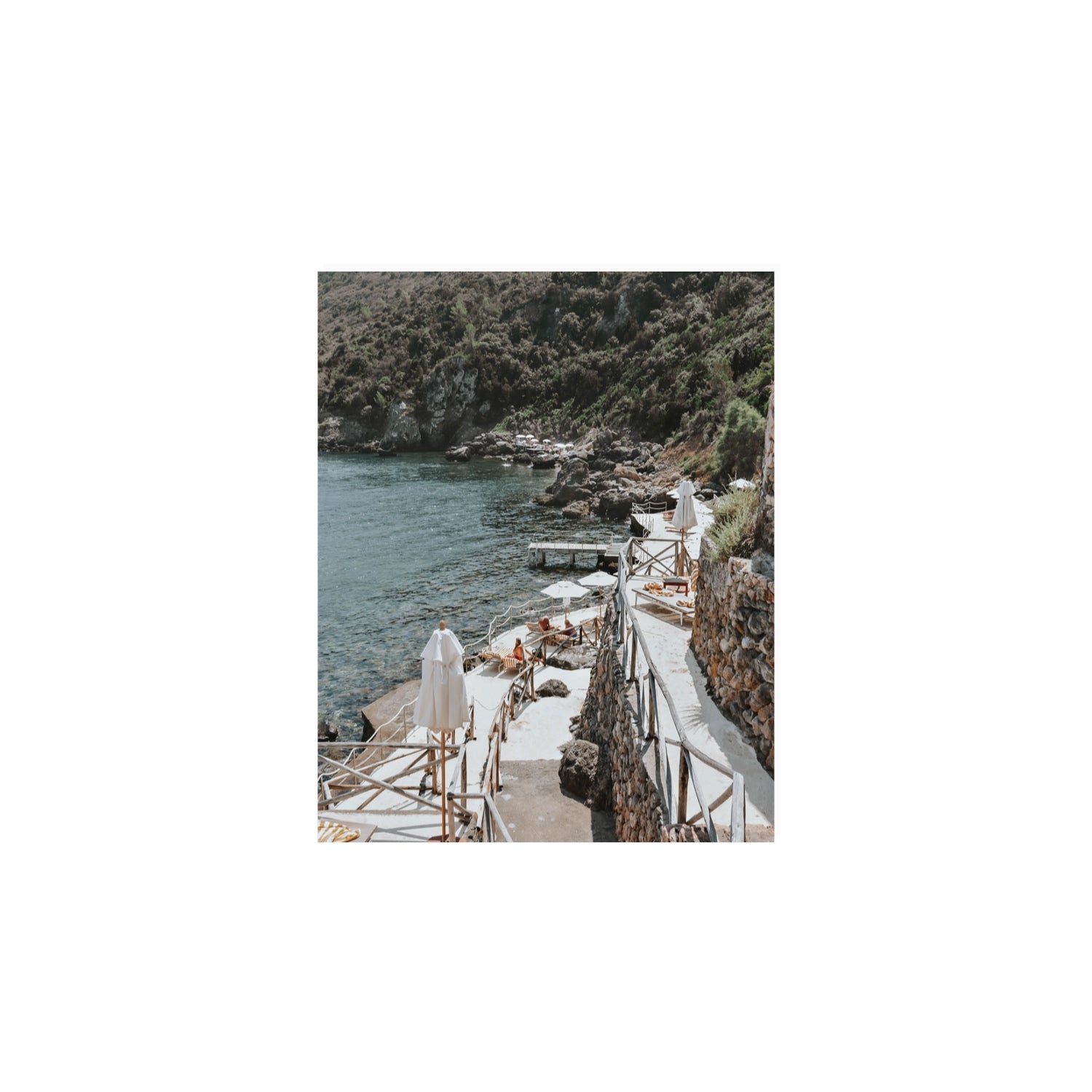L'Estate Tuscany coastal Italian wall art 8 x 10 in unframed fine art canvas