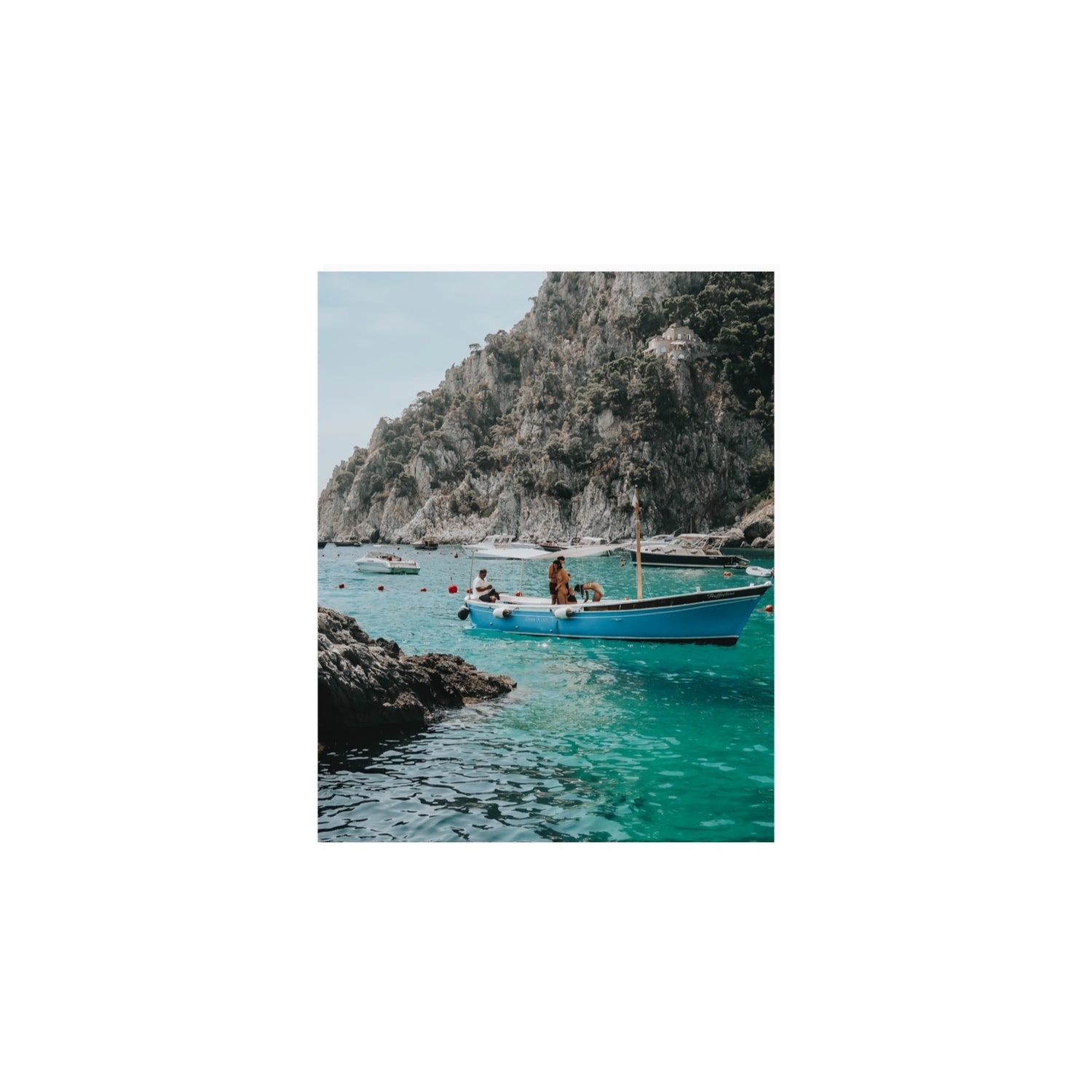 Emerald Escape fine art print, Capri, Italy, 8 x 10 in, Unframed, Fine Art Canvas