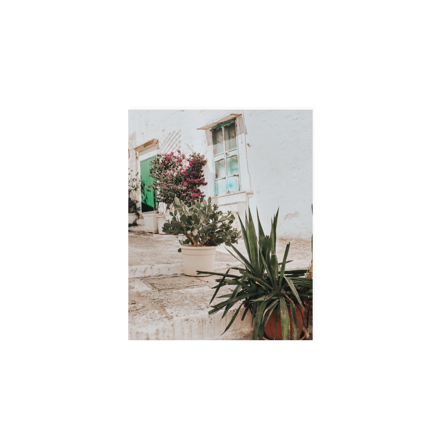 Giardino Segreto Puglia Ostuni wall art 8 x 10 in unframed fine art canvas