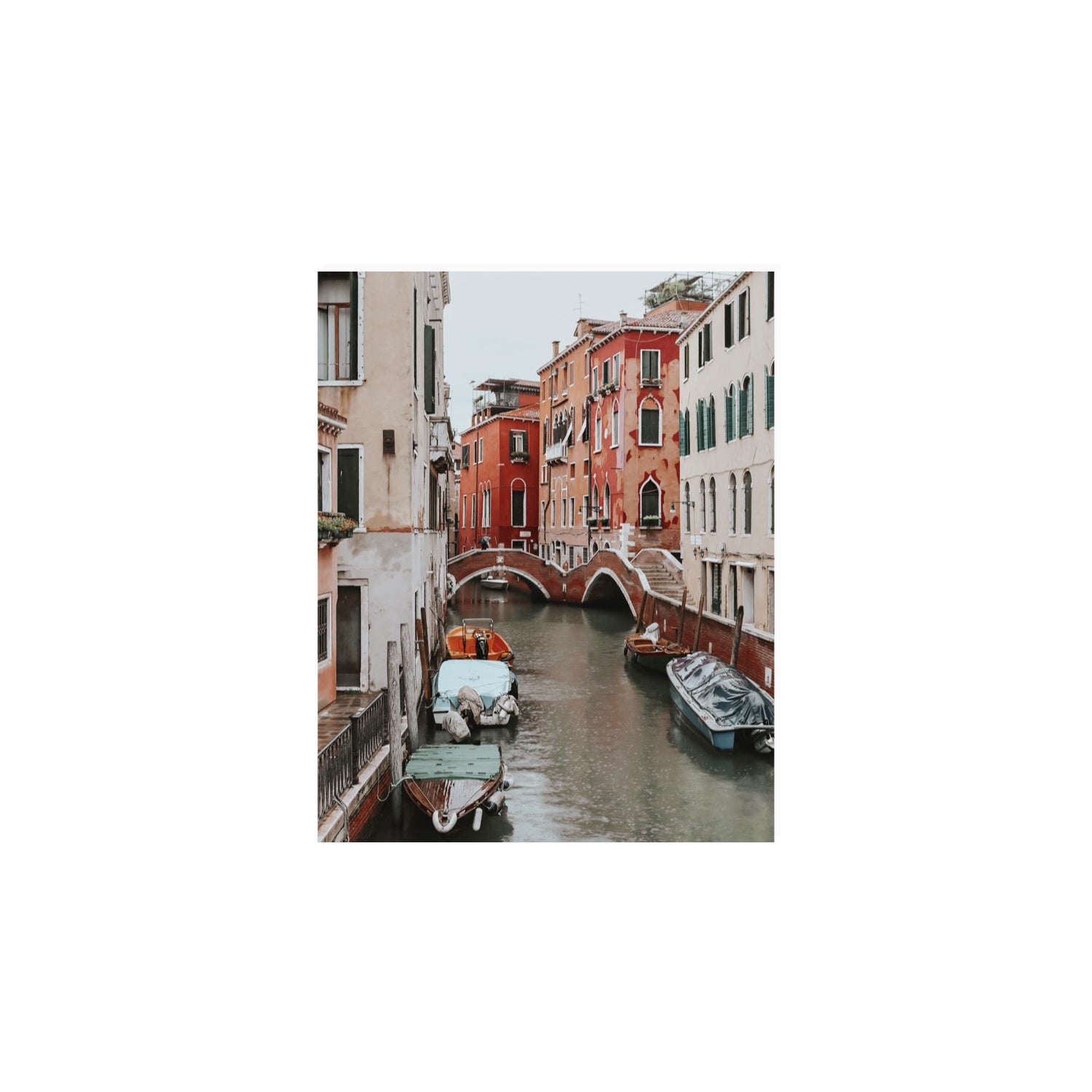 City of Water Venice Italian Mediterranean decor wall art 8 x 10 in unframed fine art canvas