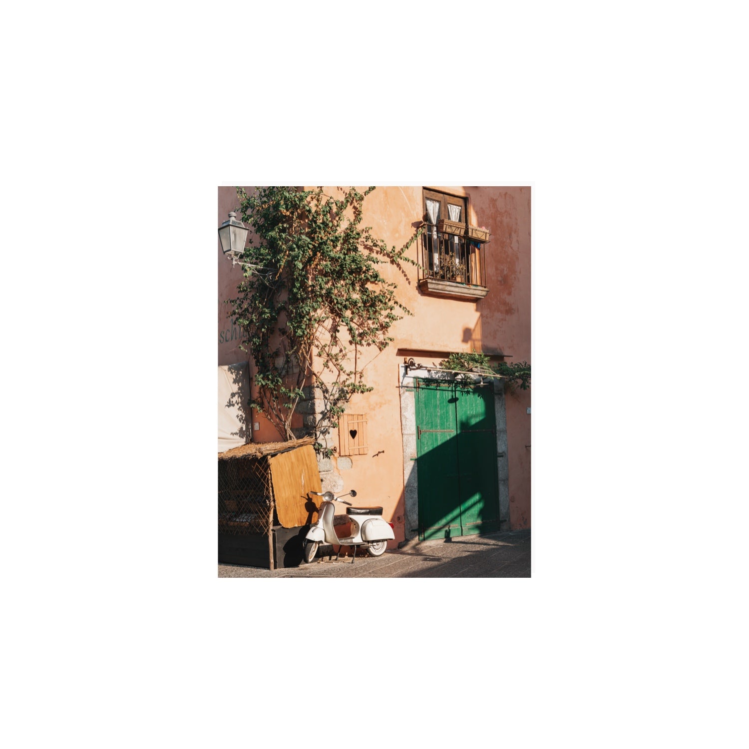 La Casa Ischia Italian Mediterranean decor wall art 8 x 10 in unframed fine art canvas