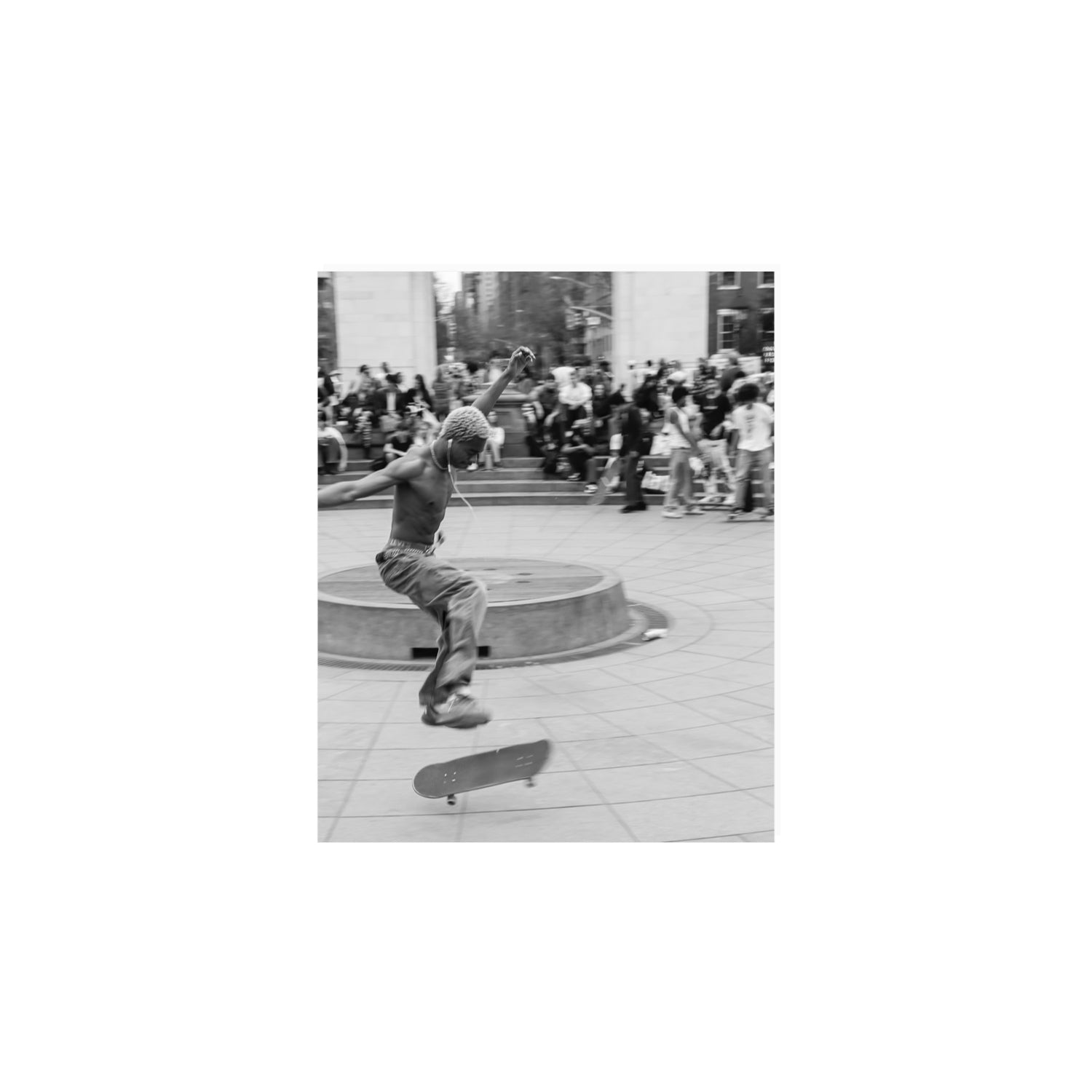 Airborne Rhythms New York NYC Black & White wall art 8 x 10 in unframed fine art canvas
