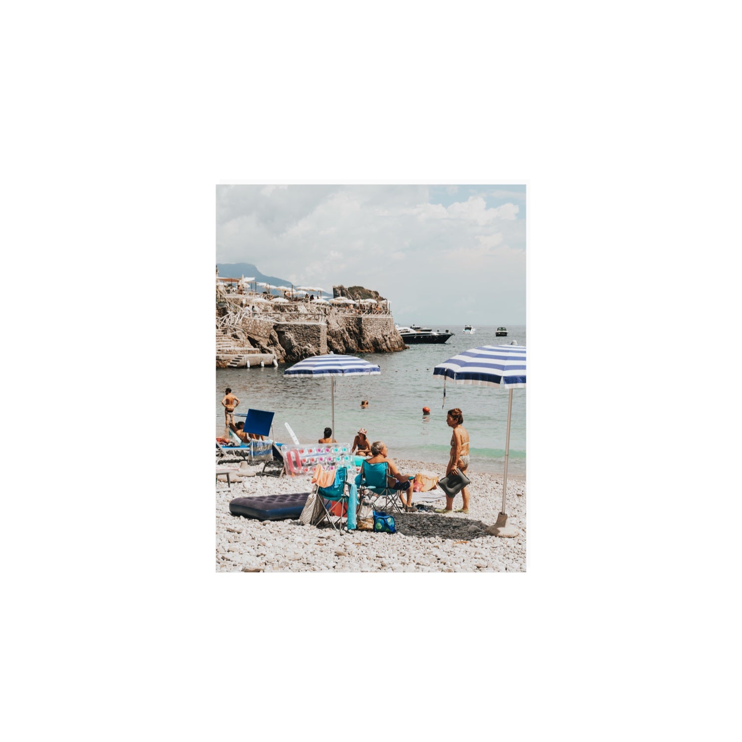 Couple Goals Nerano Amalfi Coast coastal wall art 8 x 10 in unframed fine art canvas
