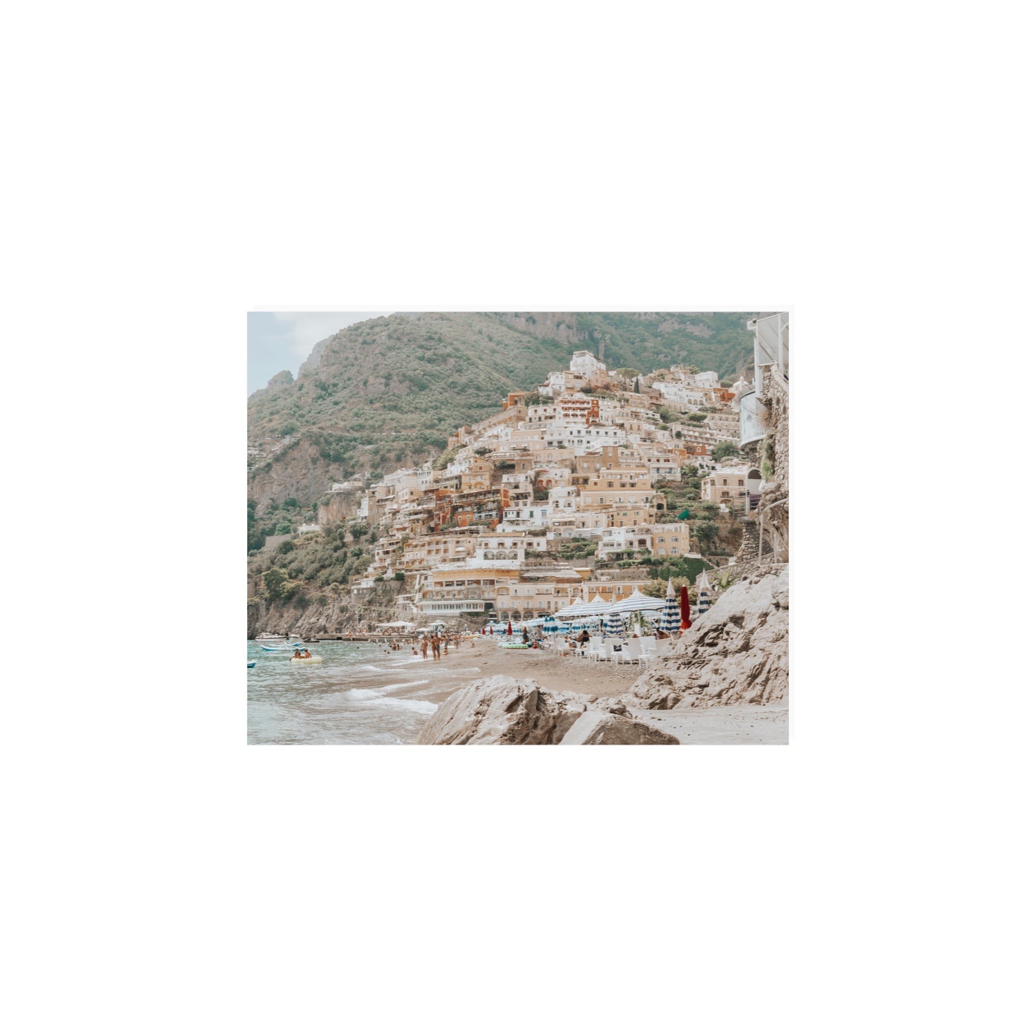 Sogno di Positano Positano Amalfi Coast Italian wall art 8 x 10 in unframed fine art canvas