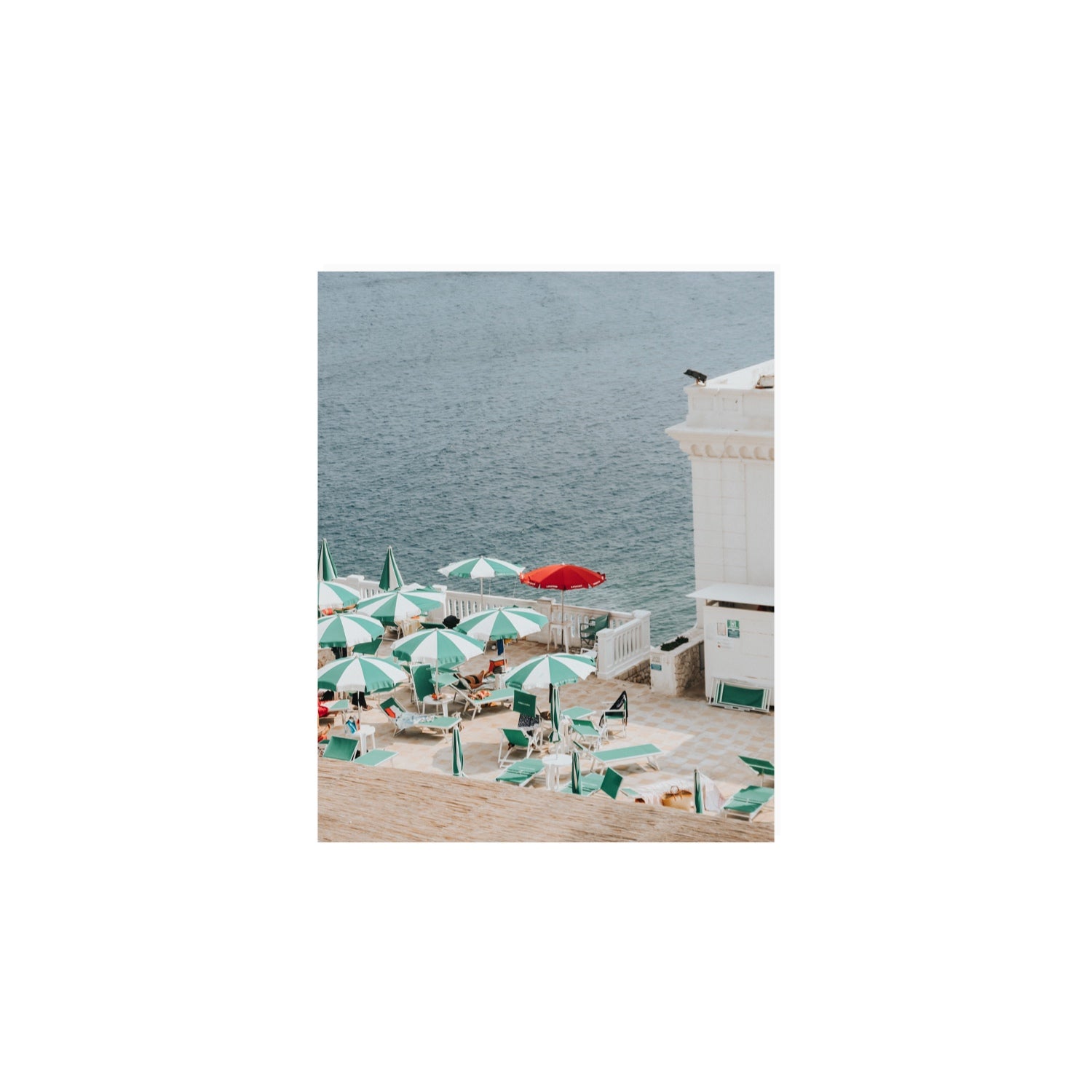 Lido Italiano Puglia beach Italian wall art 8 x 10 in unframed fine art canvas