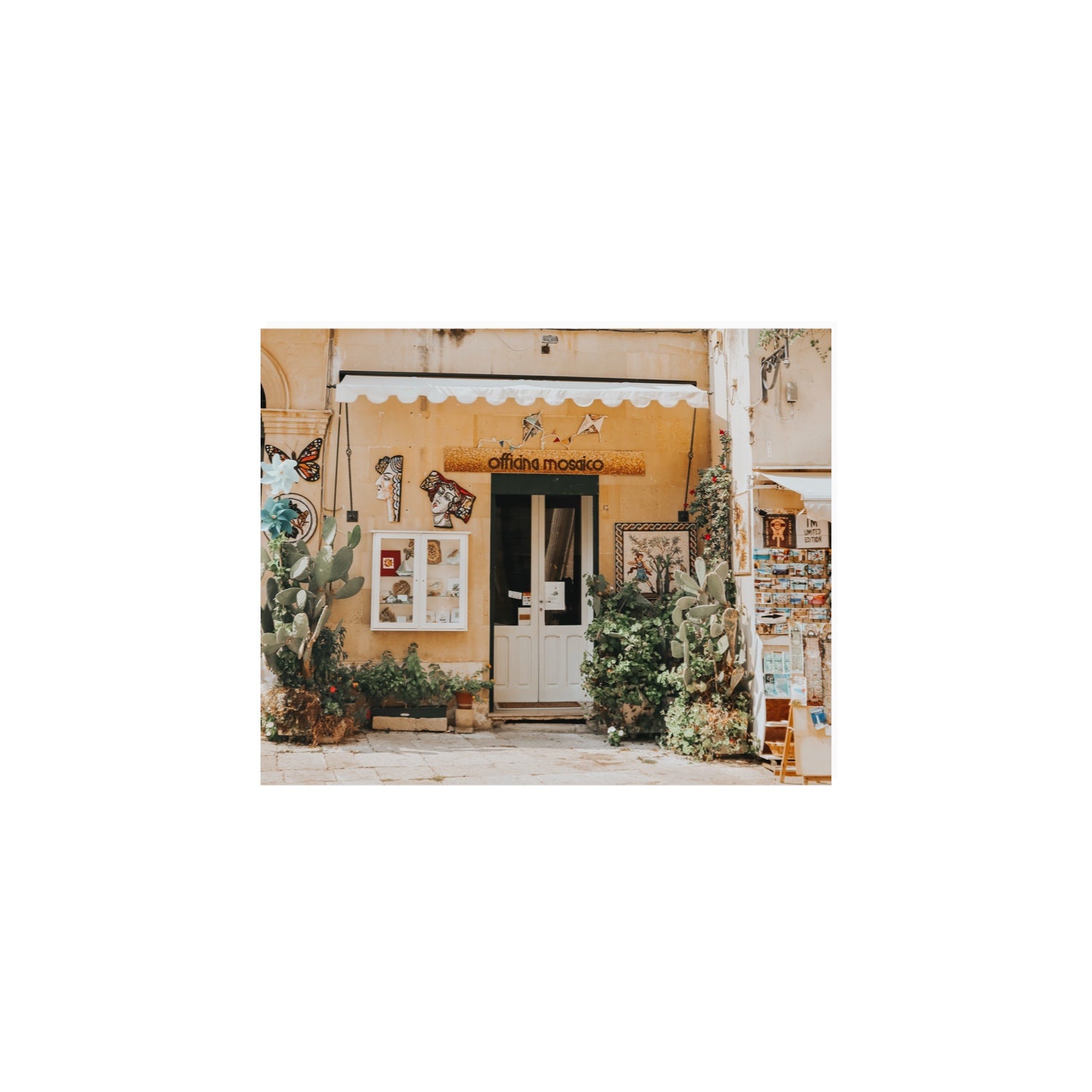 Mosaic Workshop Puglia Italian wall art 8 x 10 in unframed fine art canvas