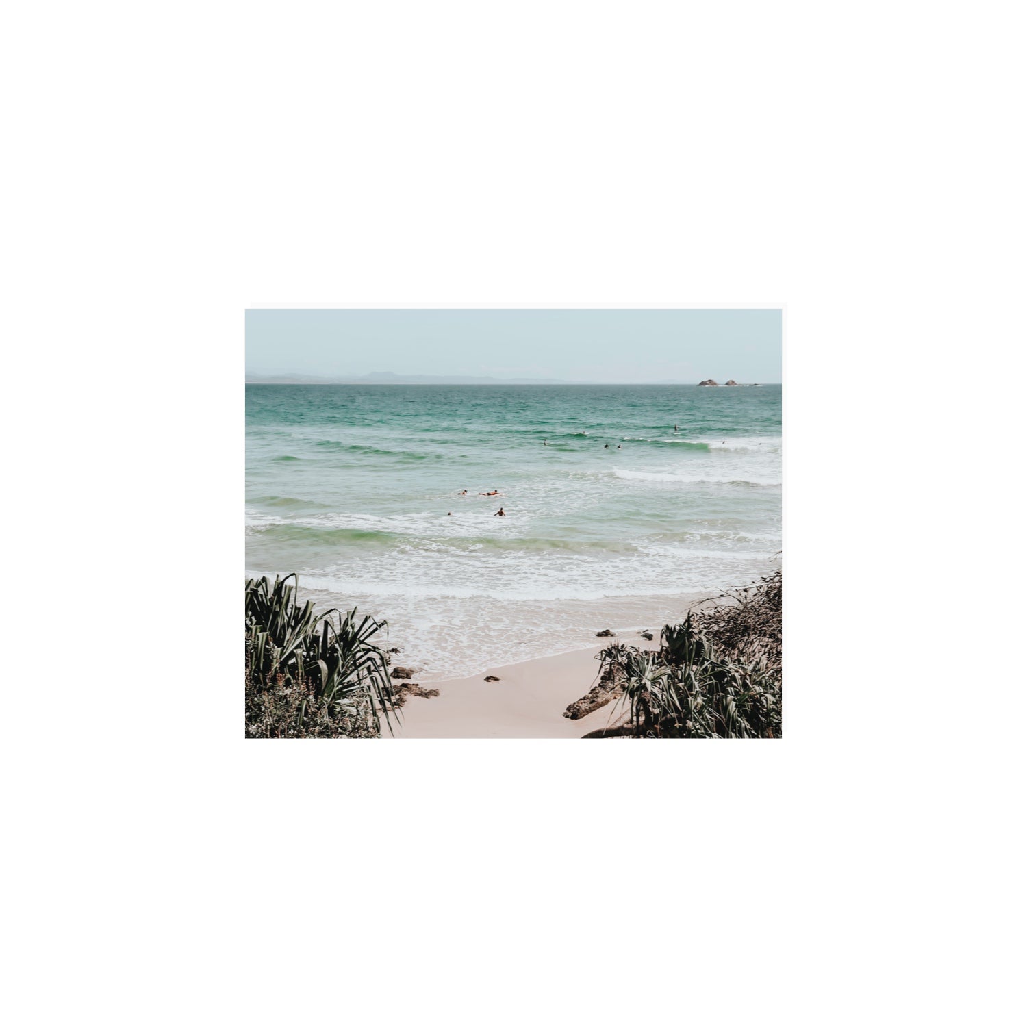 Surf City Byron Bay Surf coastal wall art 8 x 10 in unframed fine art canvas
