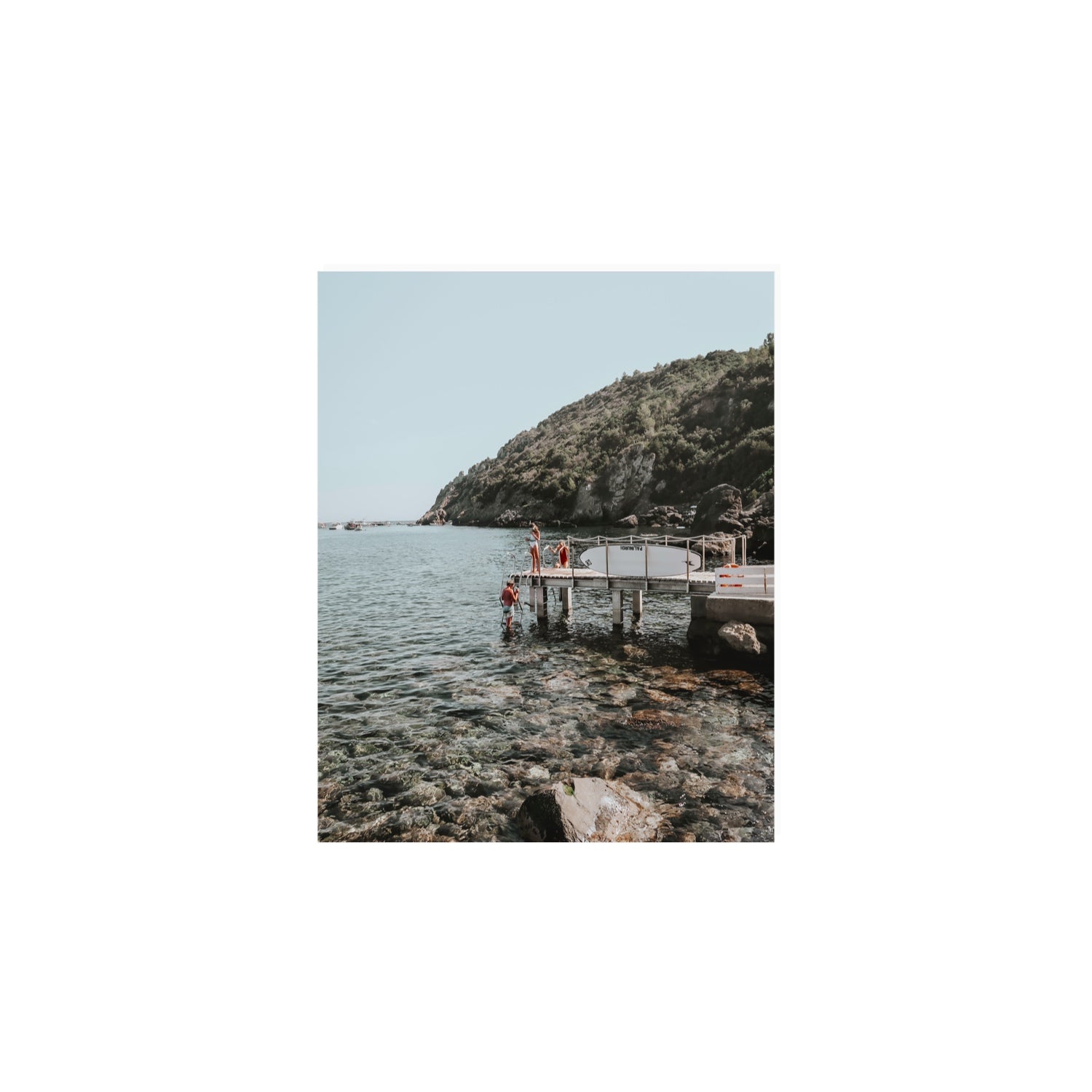 Tidal Explorers Tuscany coastal Italian wall art 8 x 10 in unframed fine art canvas