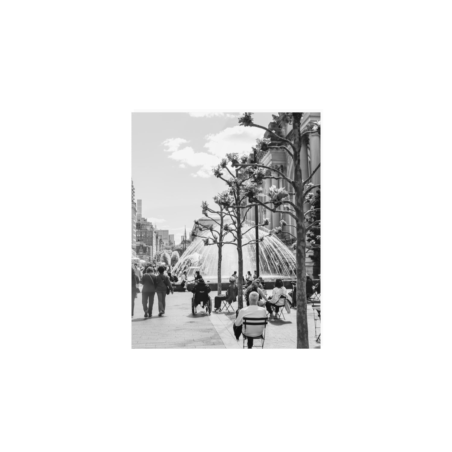 Luminary Noir New York NYC Black & White wall art 8 x 10 in unframed fine art canvas