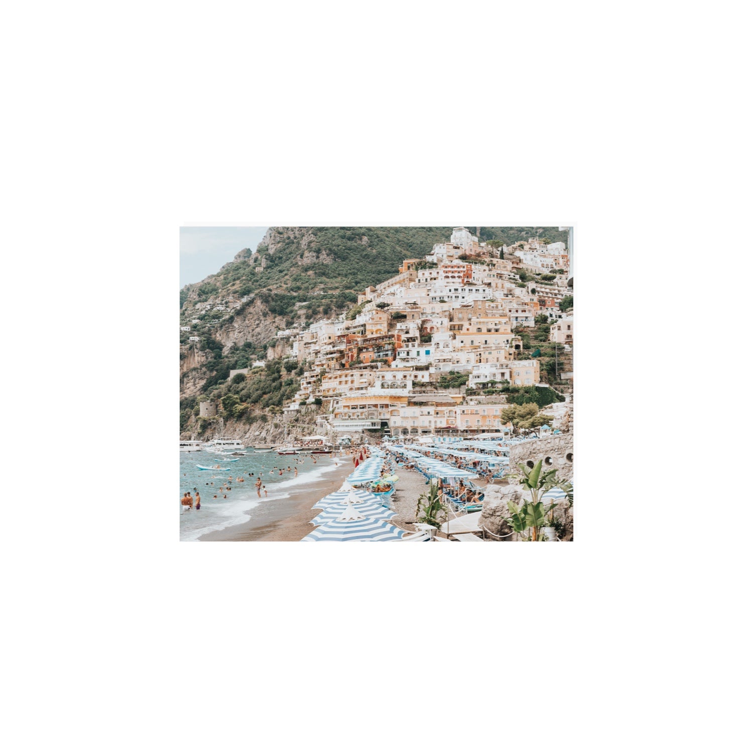Villagio Sul Mare fine art print, Positano, Italy, 8 x 10 in, Unframed, Fine Art Canvas