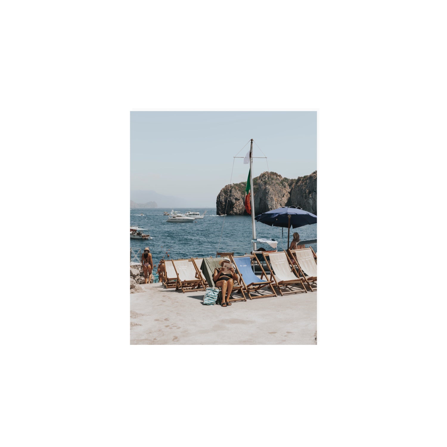 Vintage Sun Goddess fine art print, Capri, Italy, 8 x 10 in, Unframed, Fine Art Canvas