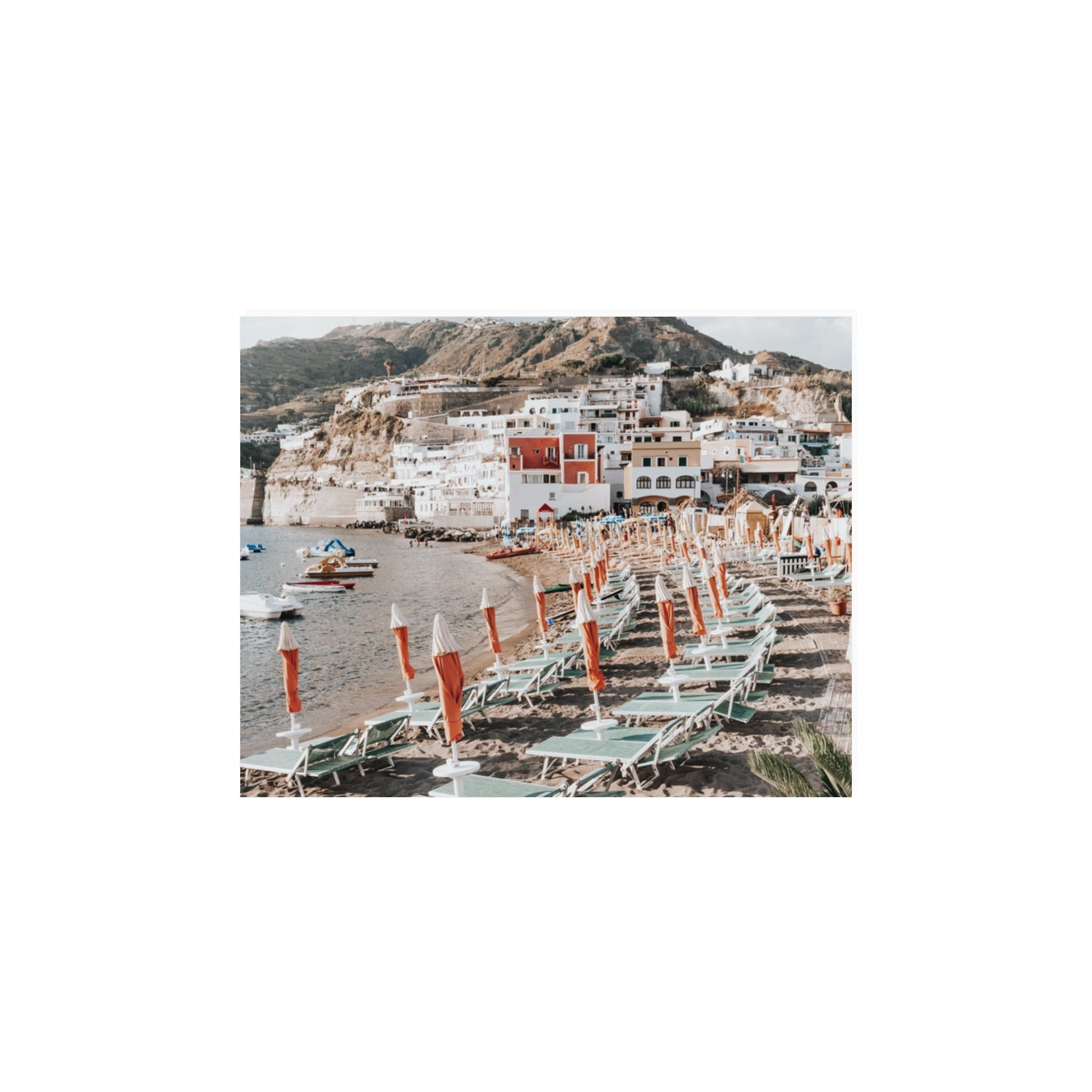 Sole Estivo Ischia Italian coastal wall art 11 x 14 in unframed fine art canvas