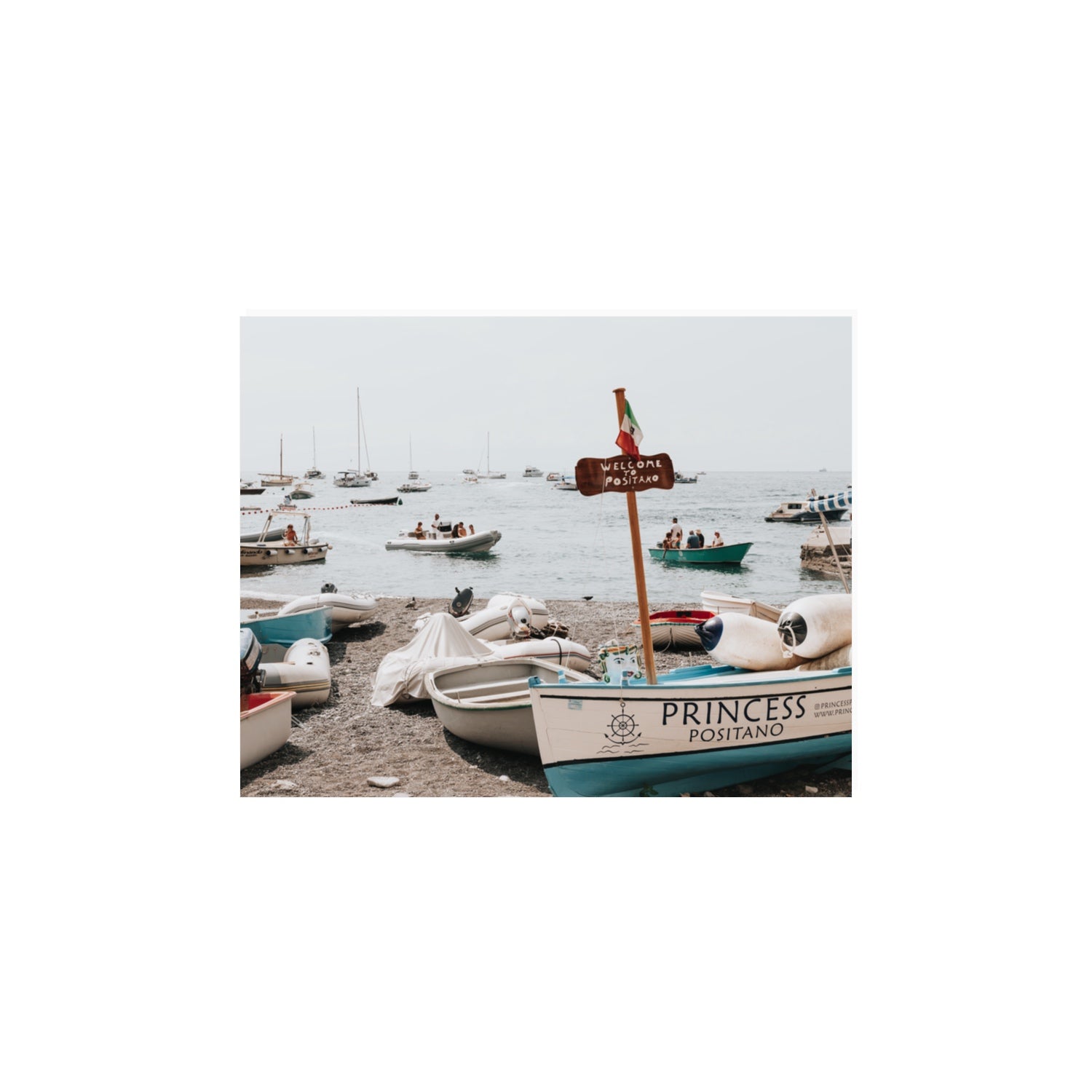 Princess Positano Positano wall art 11 x 14 in unframed fine art canvas