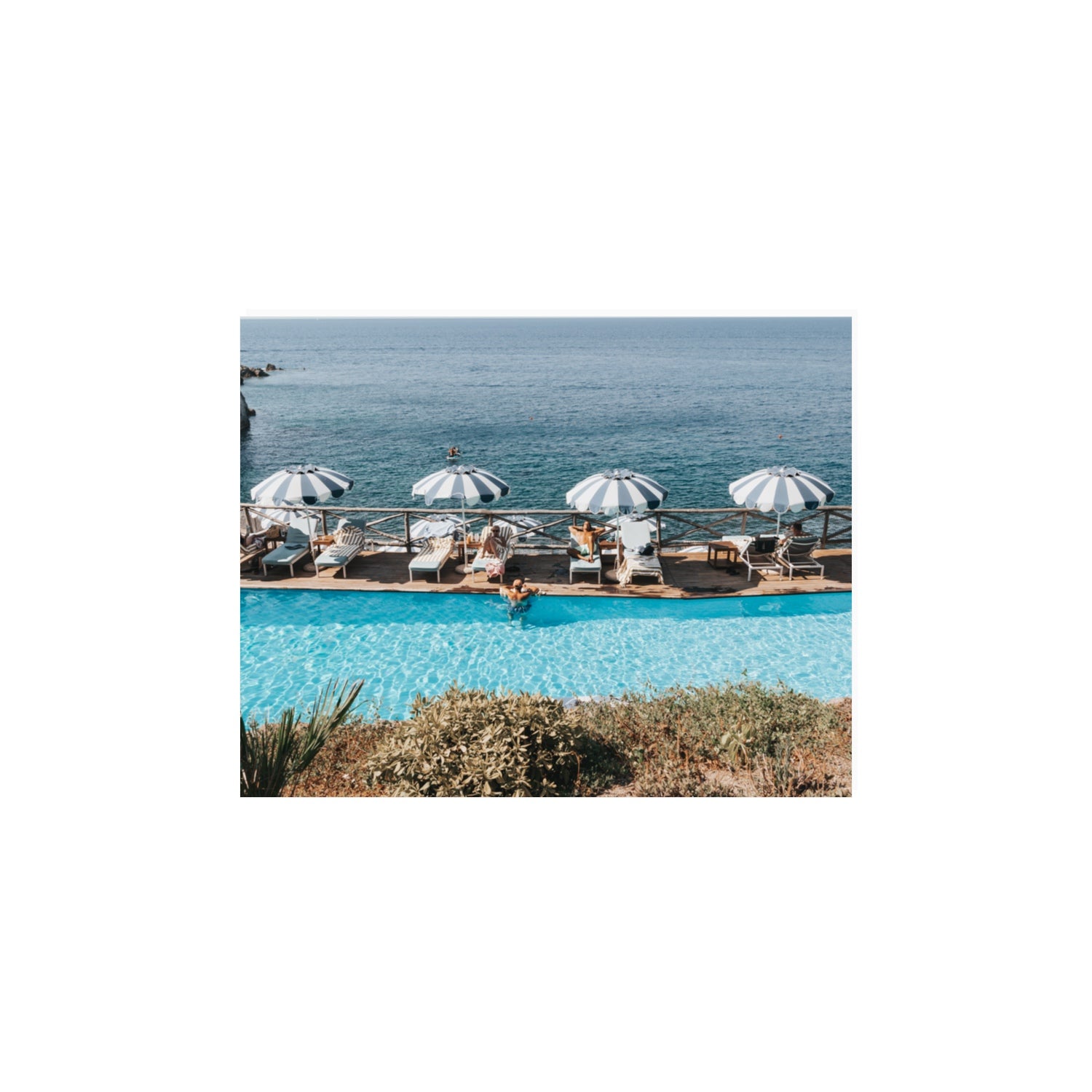 Hues Of Blues fine art print, Ischia, Italy, 11 x 14 in, Unframed, Fine Art Canvas