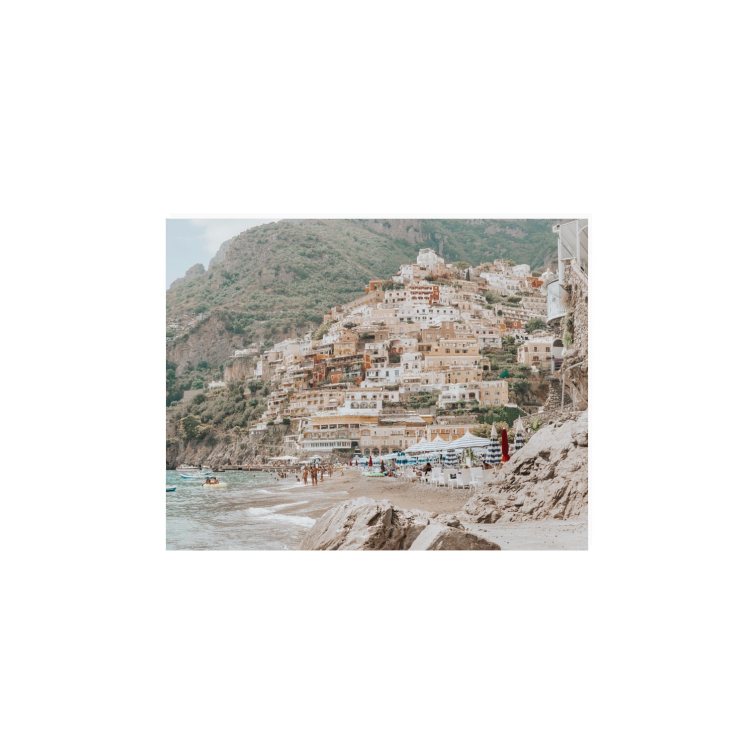 Sogno di Positano Positano Amalfi Coast Italian wall art 11 x 14 in unframed fine art canvas
