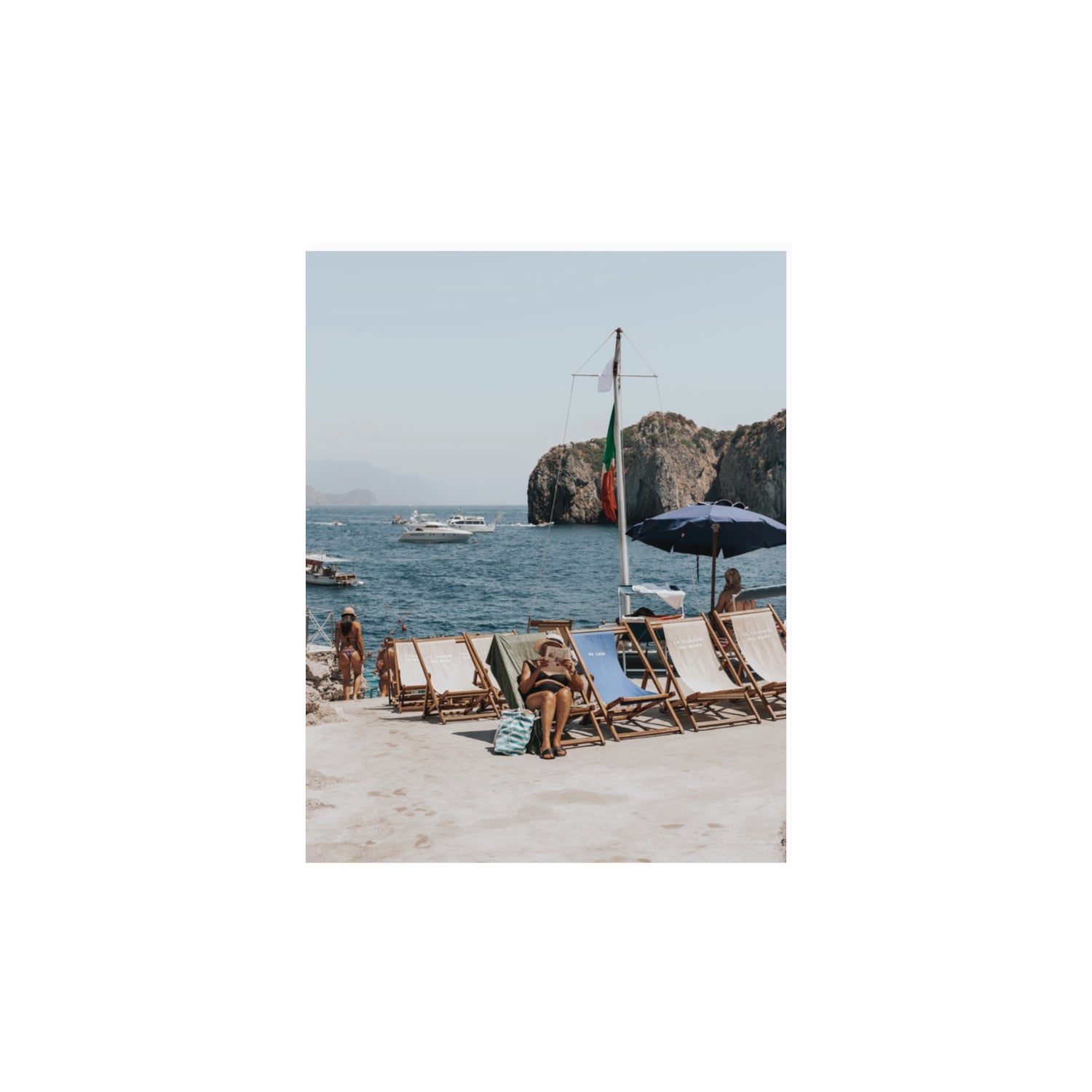 Vintage Sun Goddess fine art print, Capri, Italy, 11 x 14 in, Unframed, Fine Art Canvas
