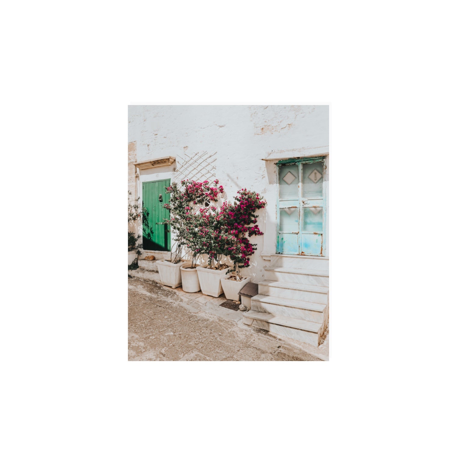 Floral Canvas Puglia Ostuni wall art 11 x 14 in unframed fine art canvas view 2