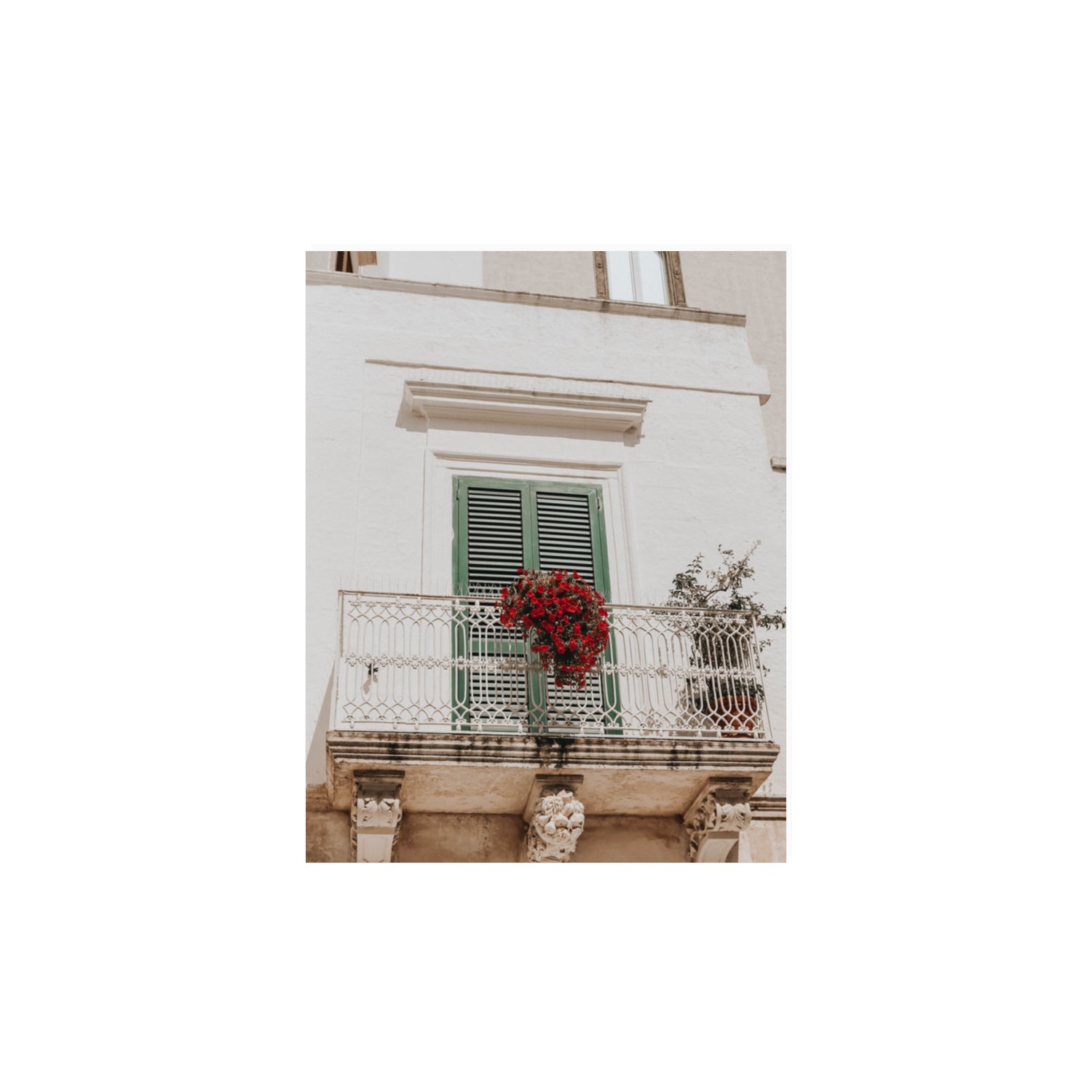 Balcone Estivo Puglia Italian wall art 11 x 14 in unframed fine art canvas