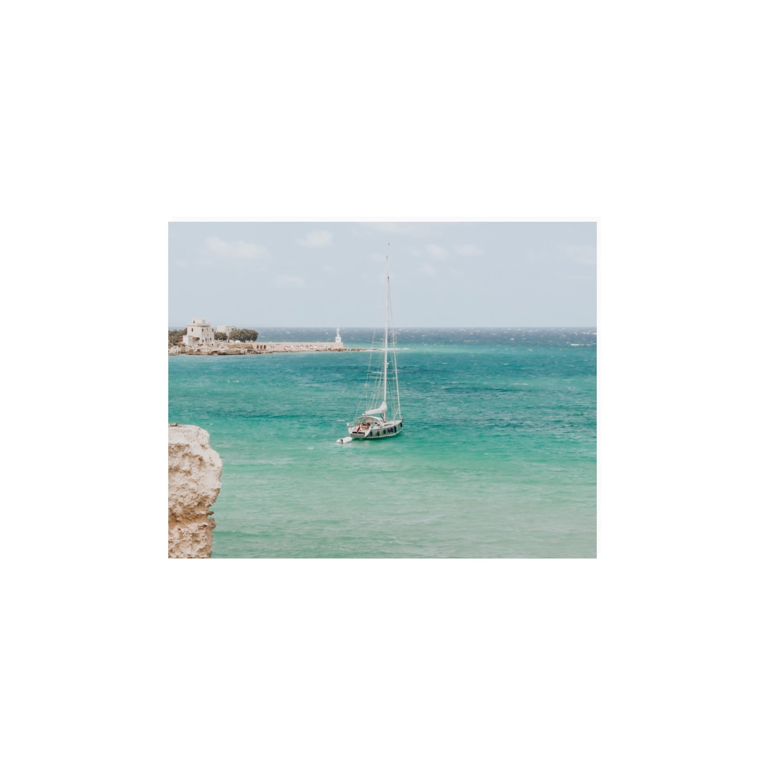 Adriatic Escape Puglia Italian coastal decor wall art 11 x 14 in unframed fine art canvas