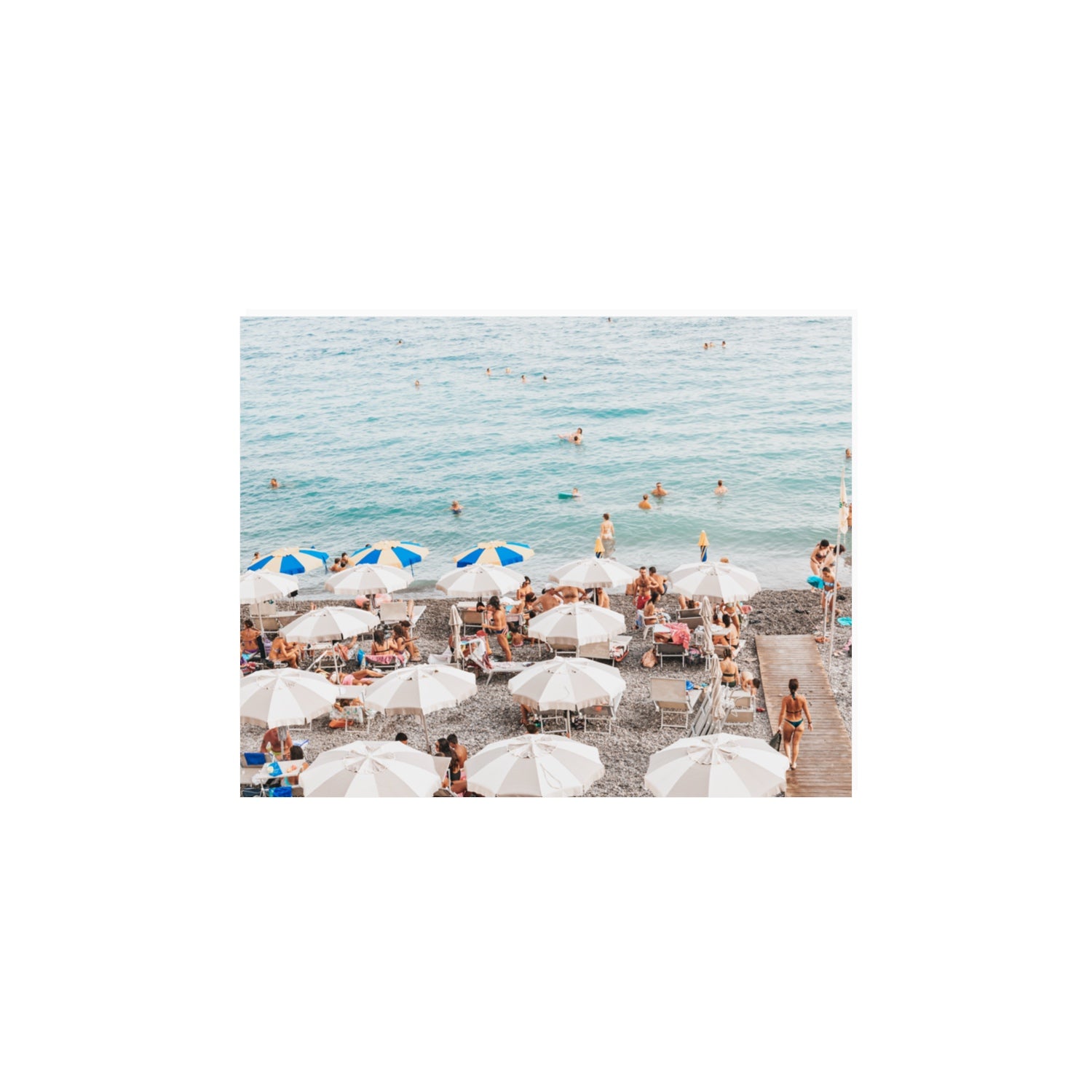 Dreamscape Amalfi Italian beach wall art 11 x 14 in unframed fine art canvas