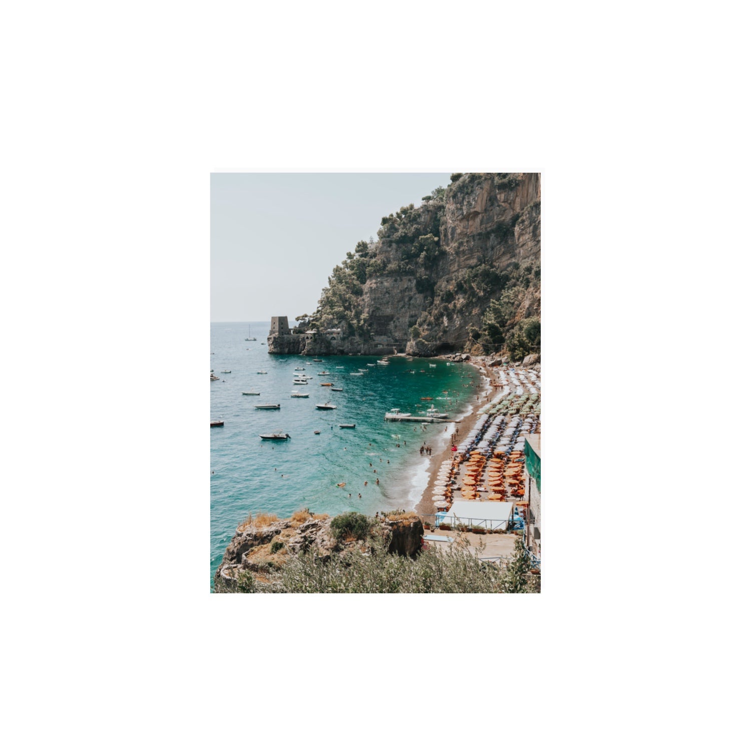 Baia dei Sogni fine art print, Positano, Italy, 11 x 14 in, Unframed, Fine Art Canvas