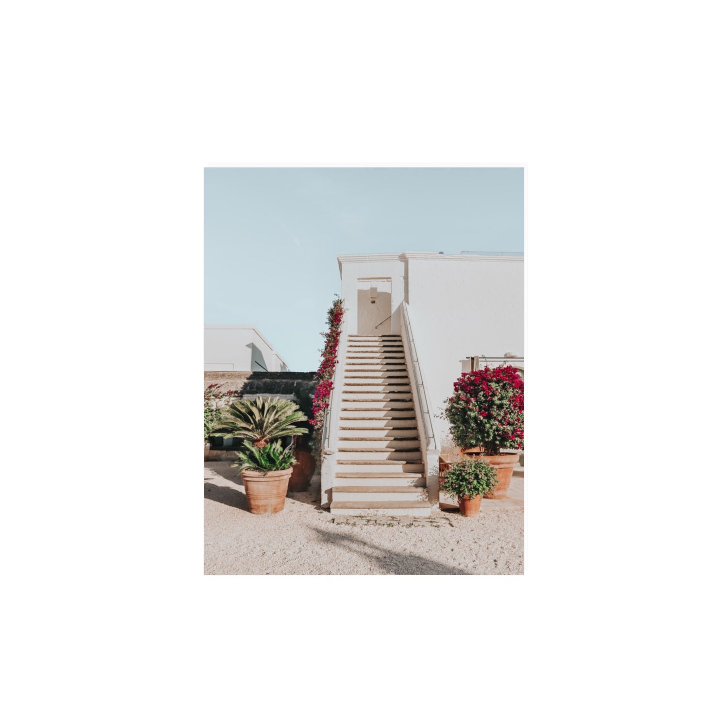 Tranquil Ascent Puglia Italian wall art 11 x 14 in unframed fine art canvas
