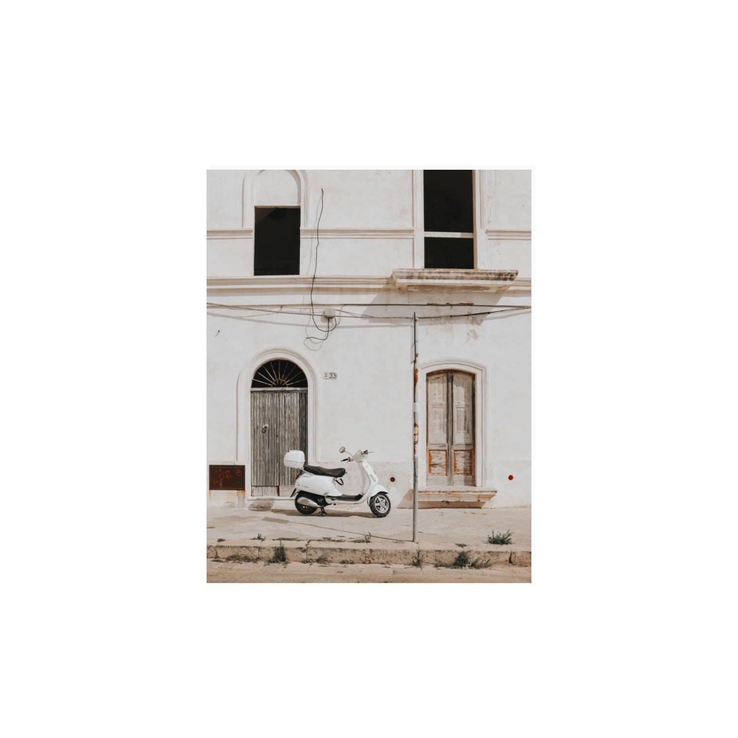 Radiant Ride Puglia Italian wall art 11 x 14 in unframed fine art canvas