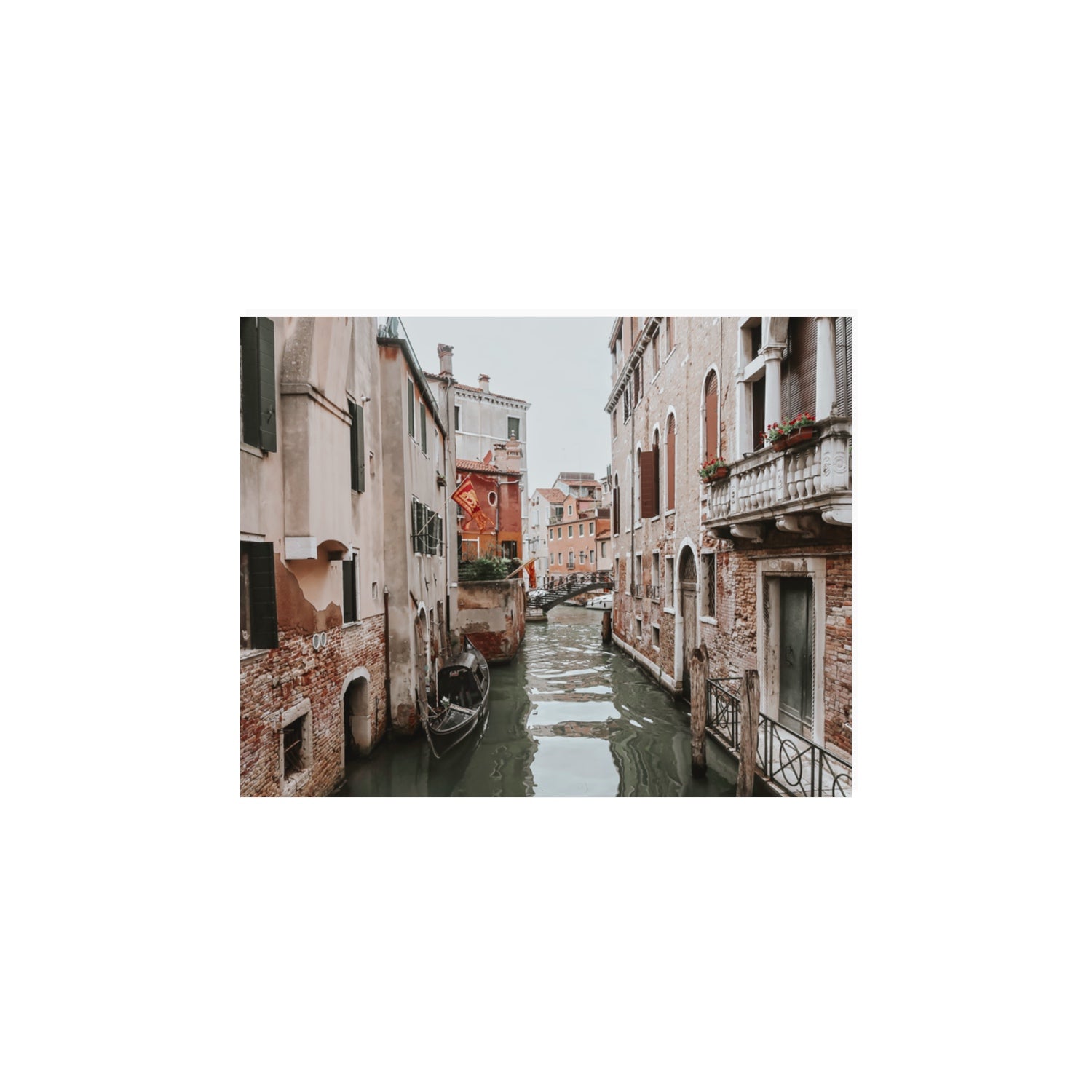 Venetian Gothic Venice Canal Italian wall art 11 x 14 in unframed fine art canvas