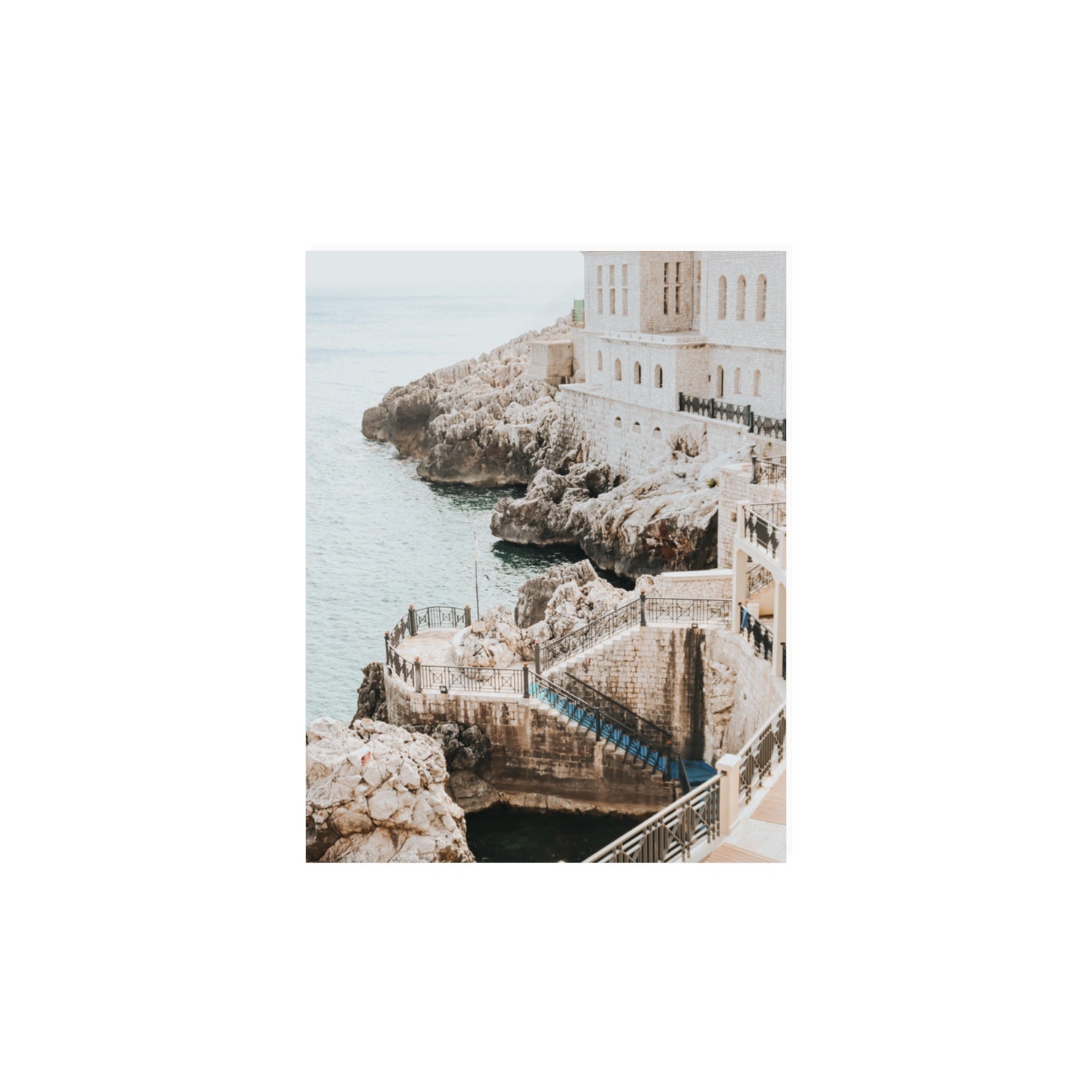 Wellness Centre Puglia coastal wall art 11 x 14 in unframed fine art canvas