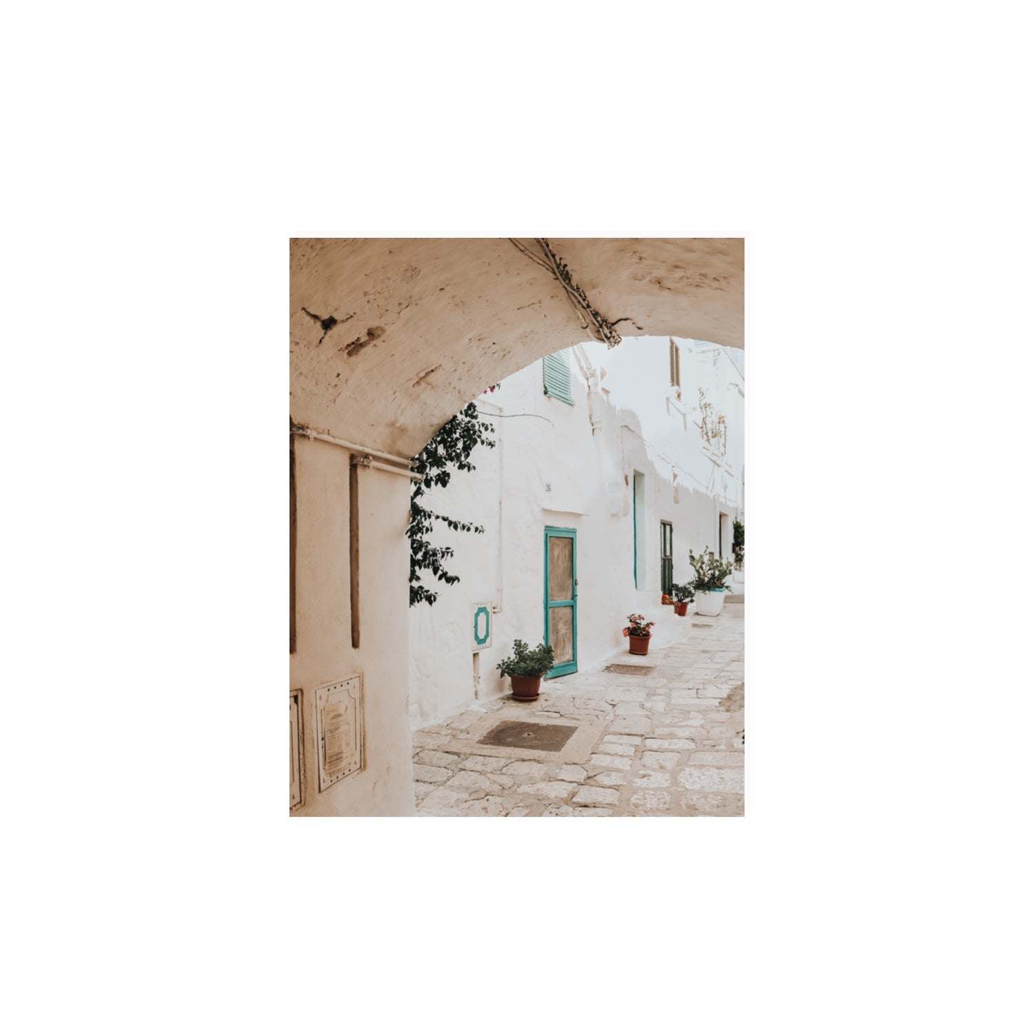 La Citta Bianca Puglia La Città Bianca wall art 11 x 14 in unframed fine art canvas