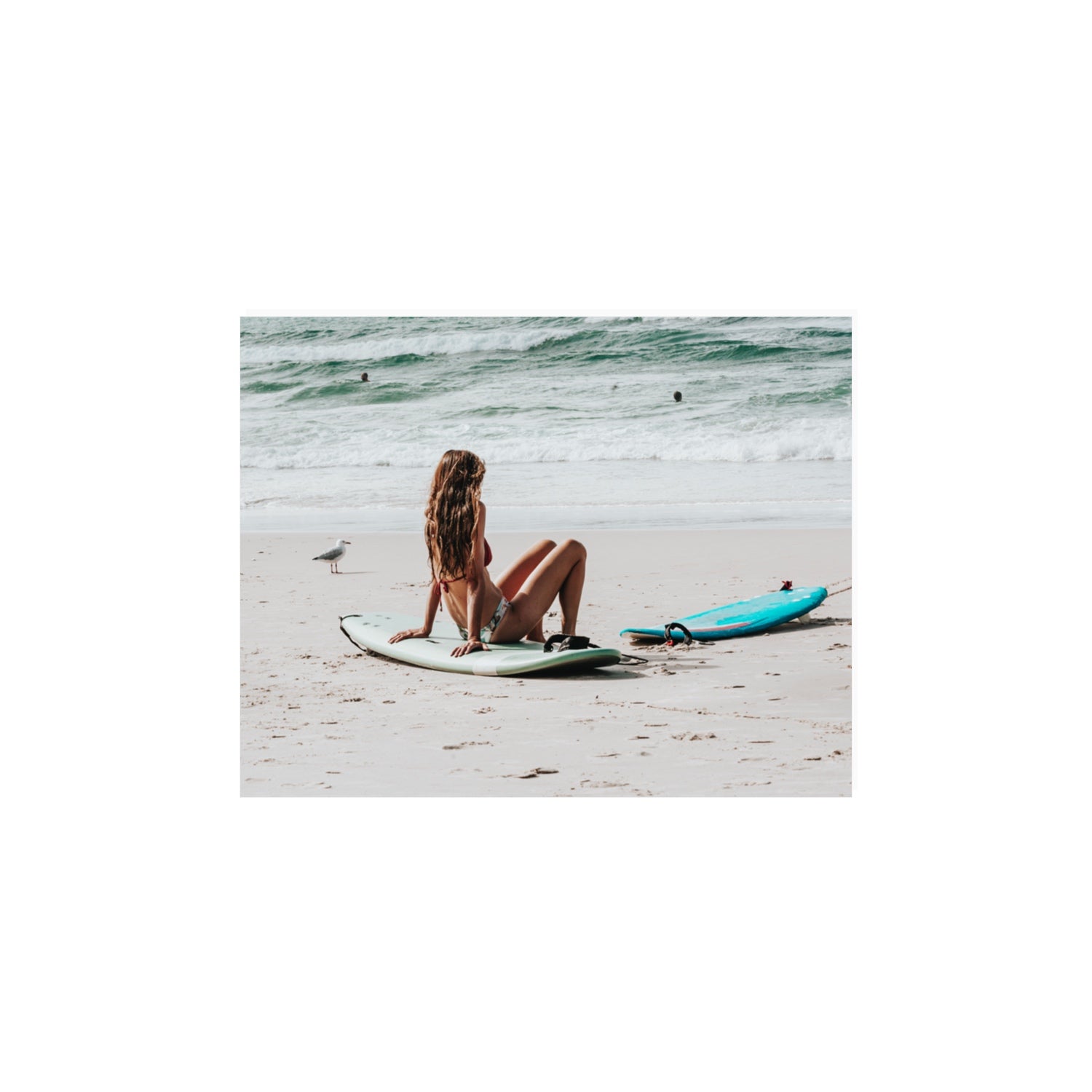 Ciao Bella Byron Bay Surf coastal wall art 11 x 14 in unframed fine art canvas