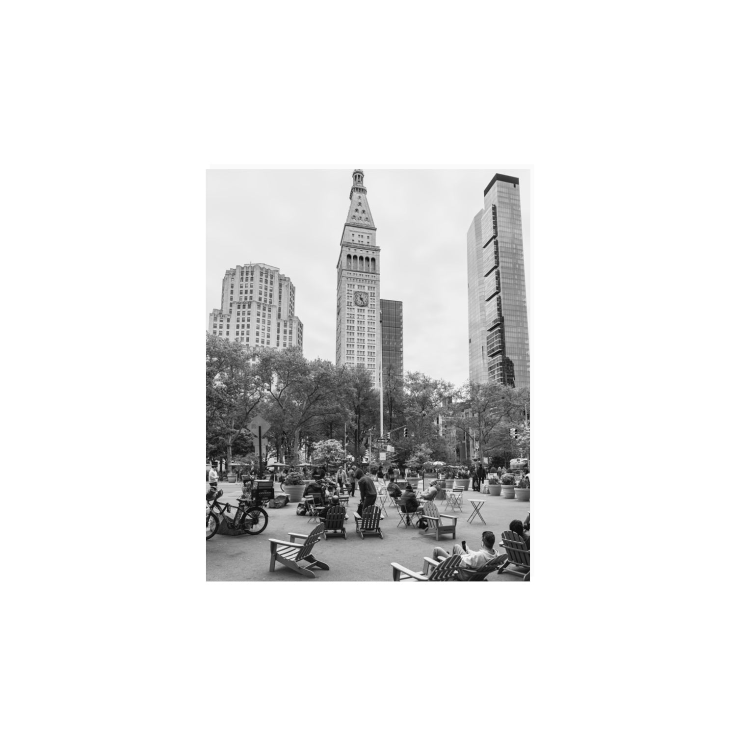 Timeless New York New York NYC Black & White wall art 11 x 14 in unframed fine art canvas
