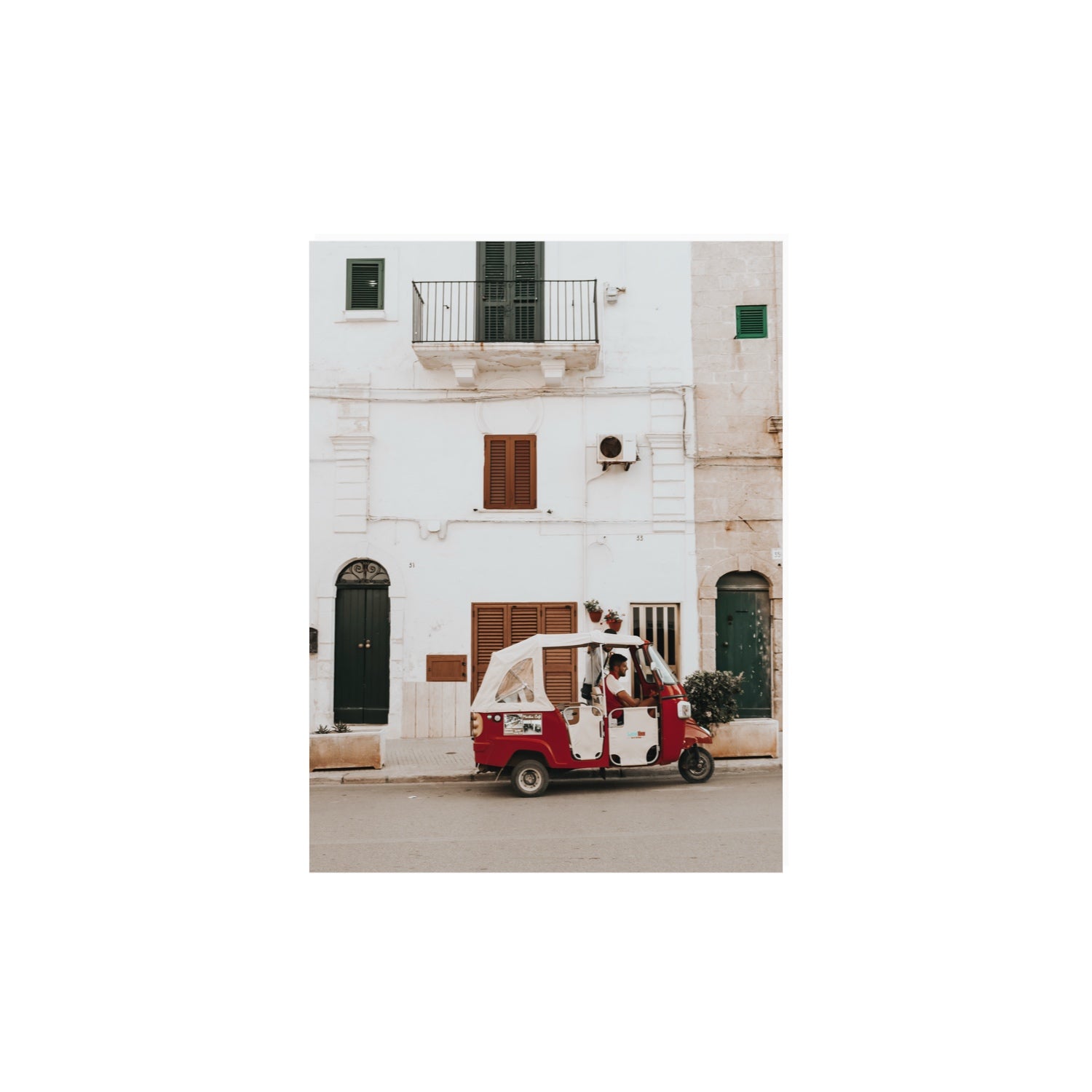 Groovy Piaggio Puglia Italian wall art 12 x 16 in unframed fine art canvas