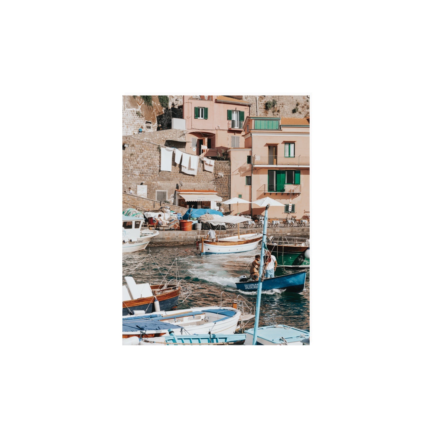 Coastal Carousel fine art print, Sorrento, Italy, 12 x 16 in, Unframed, Fine Art Canvas