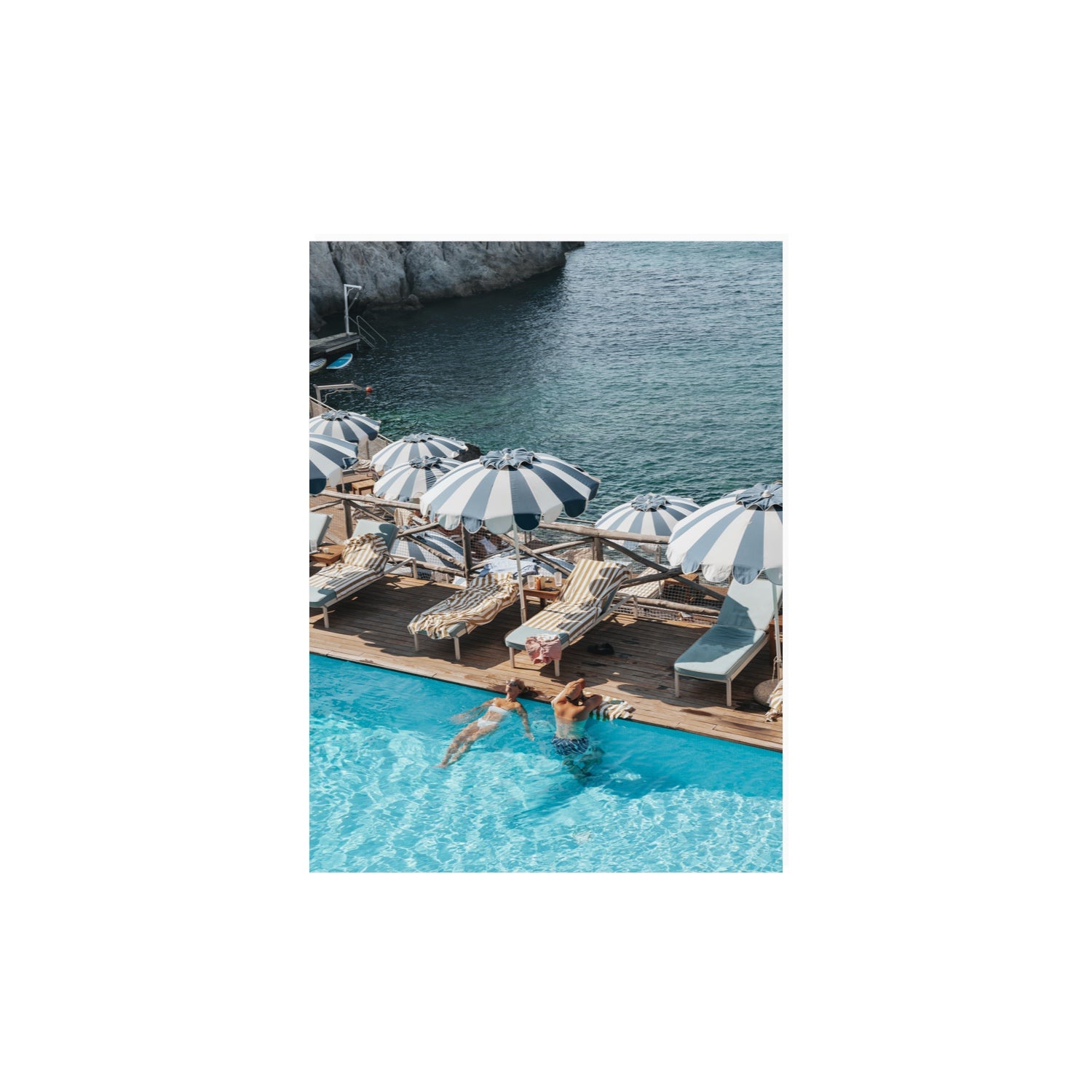 I'm Busy Ischia Italian coastal Mediterranean wall art 12 x 16 in unframed fine art canvas