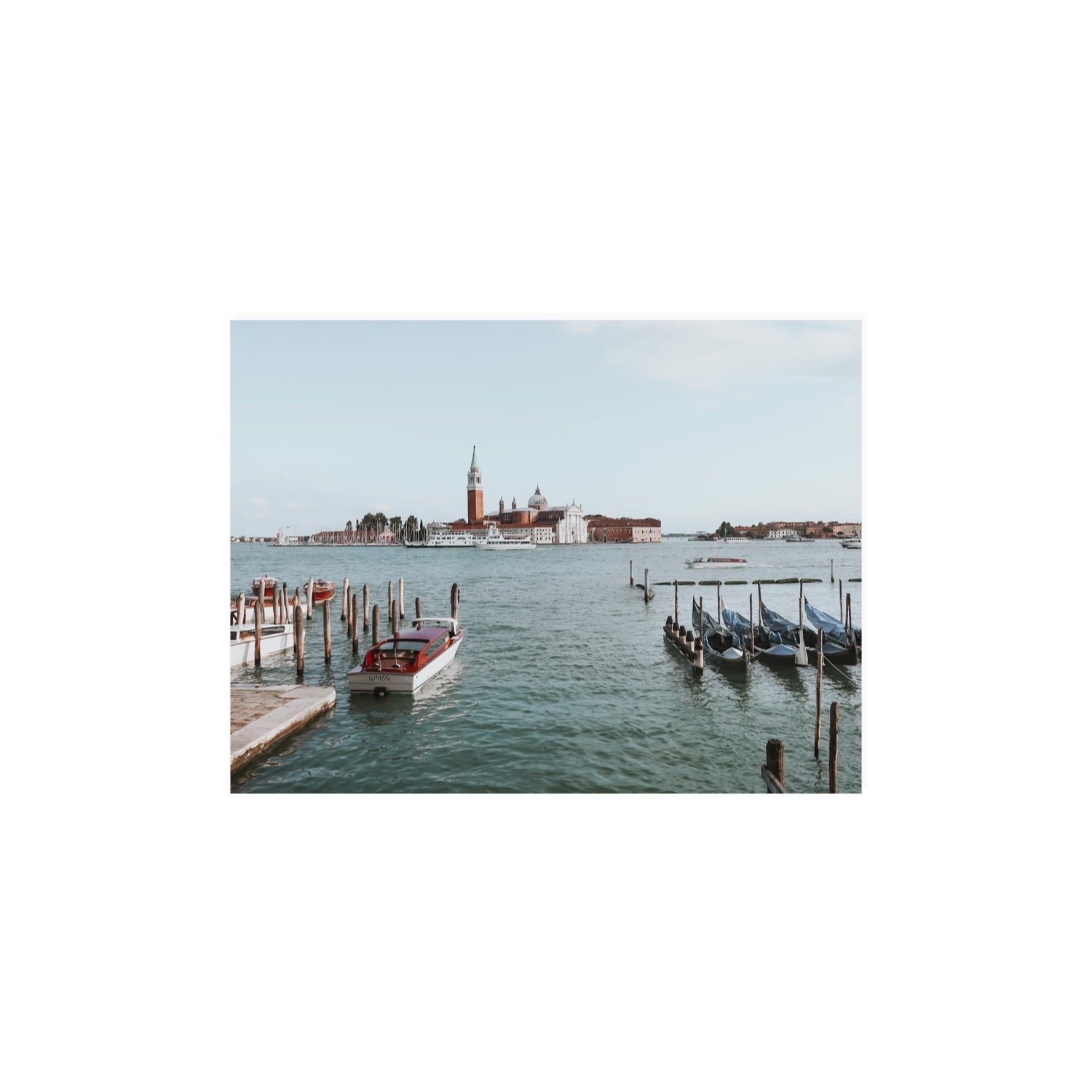 Venetian Waterscape Venice Italian art print 12 x 16 in unframed fine art canvas