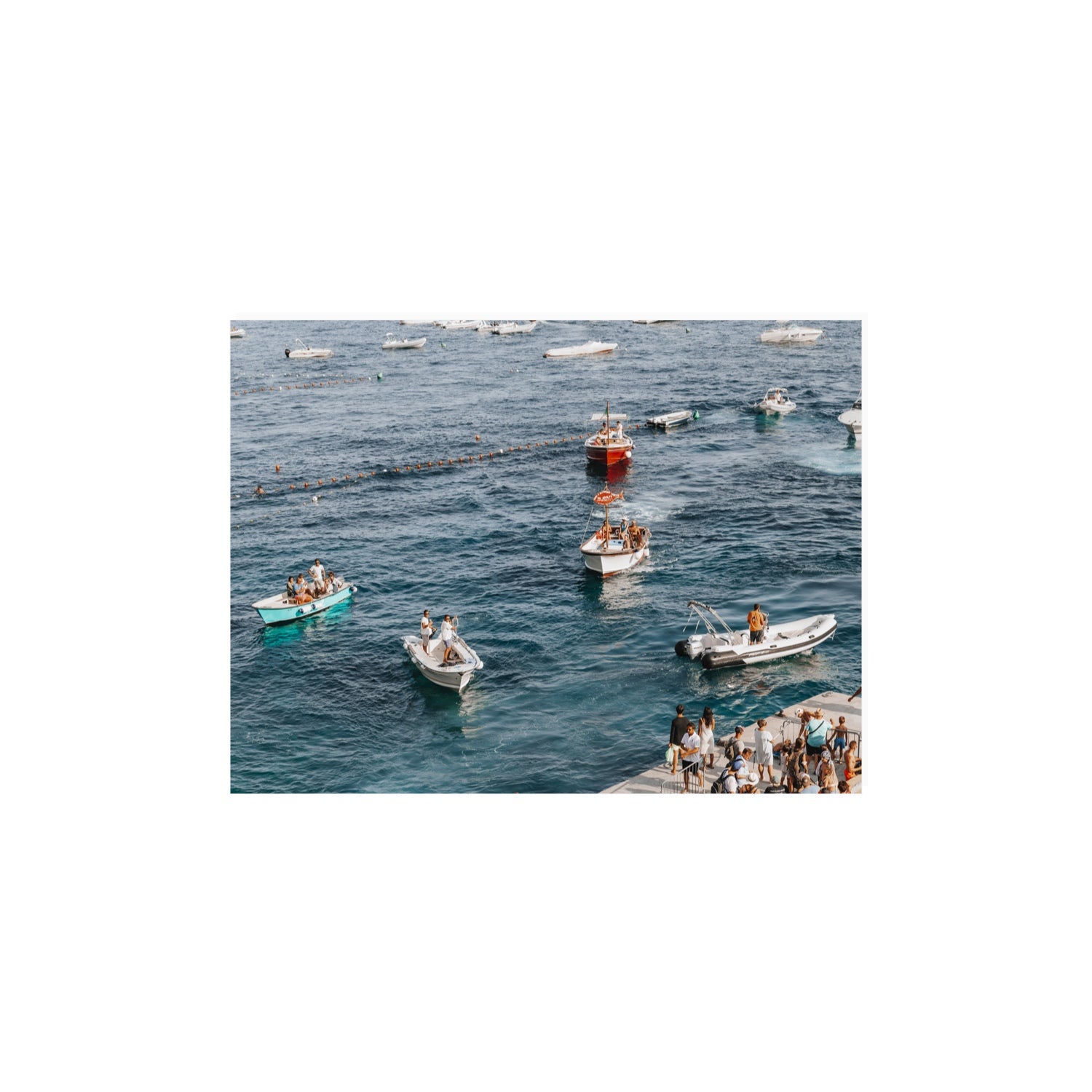 Nautical Parade Positano wall art 12 x 16 in unframed fine art canvas