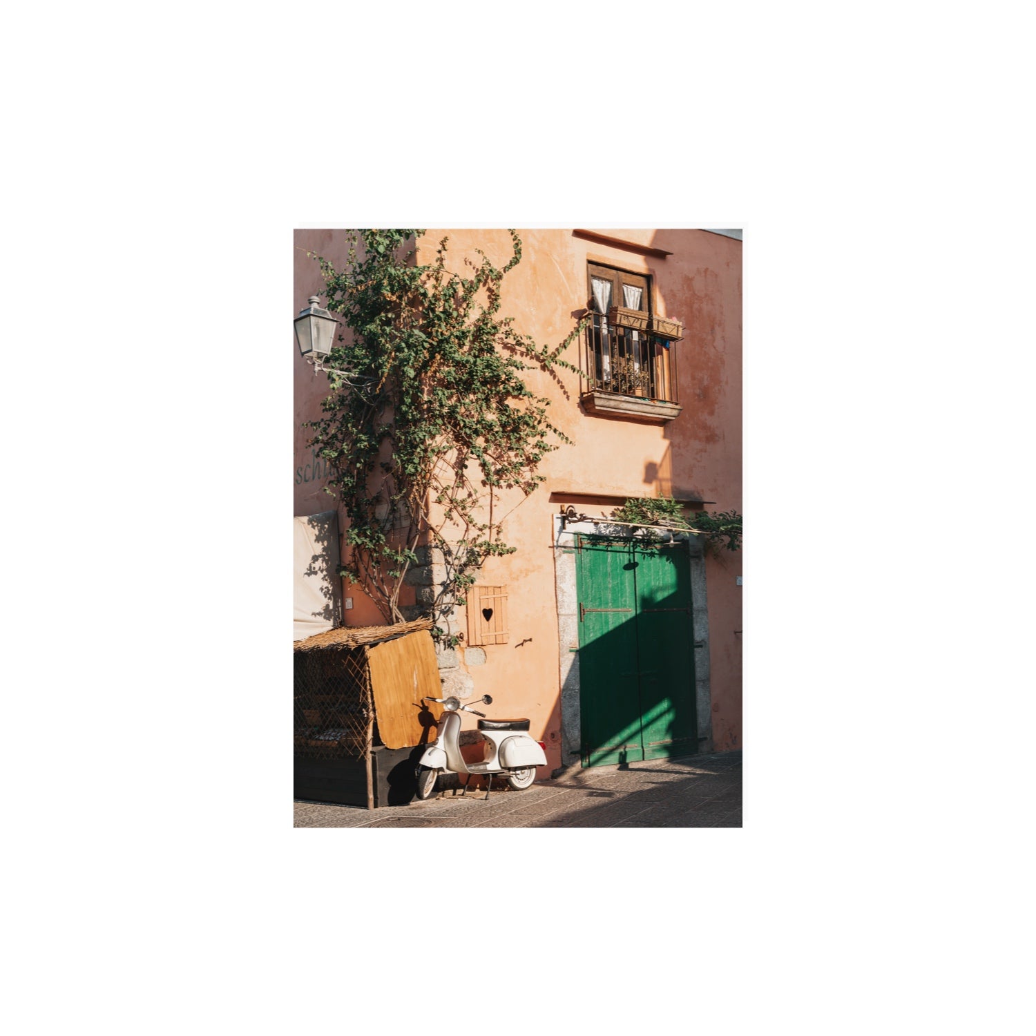 La Casa Ischia Italian Mediterranean decor wall art 12 x 16 in unframed fine art canvas