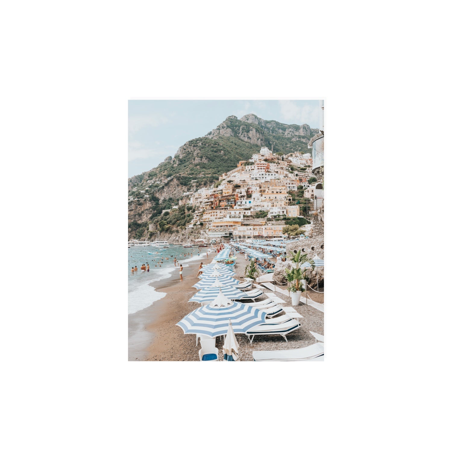 The Cliffside Village fine art print, Positano, Italy, 12 x 16 in, Unframed, Fine Art Canvas