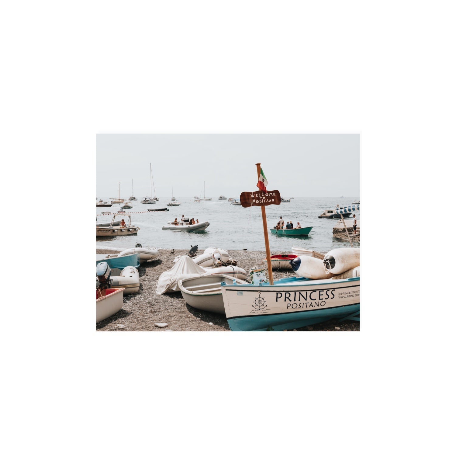 Princess Positano Positano wall art 12 x 16 in unframed fine art canvas
