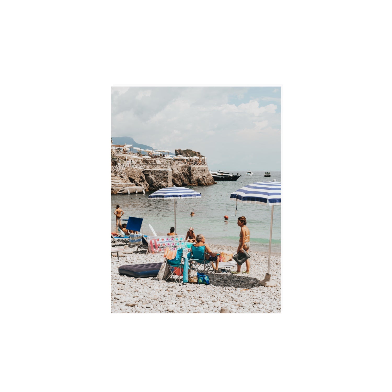 Couple Goals Nerano Amalfi Coast coastal wall art 12 x 16 in unframed fine art canvas