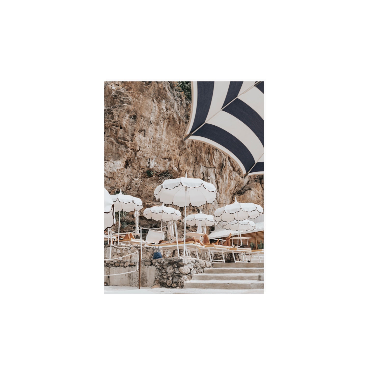 Rocky Refuge fine art print, Positano, Italy, 12 x 16 in, Unframed, Fine Art Canvas