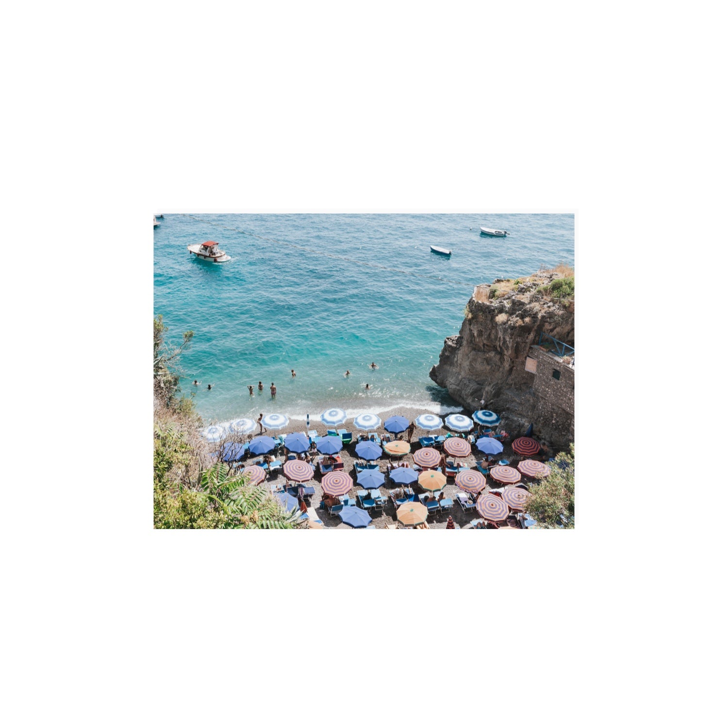 The Cove fine art print, Positano, Italy, 12 x 16 in, Unframed, Fine Art Canvas