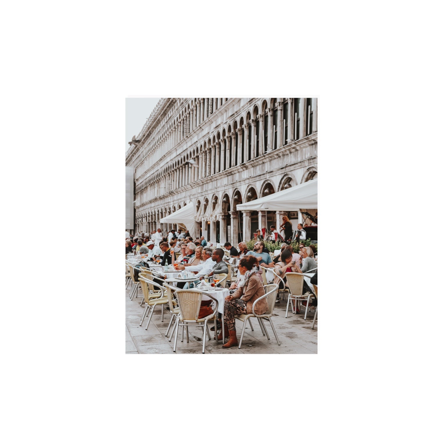 Lunchbreak Venice Italian wall art 12 x 16 in unframed fine art canvas