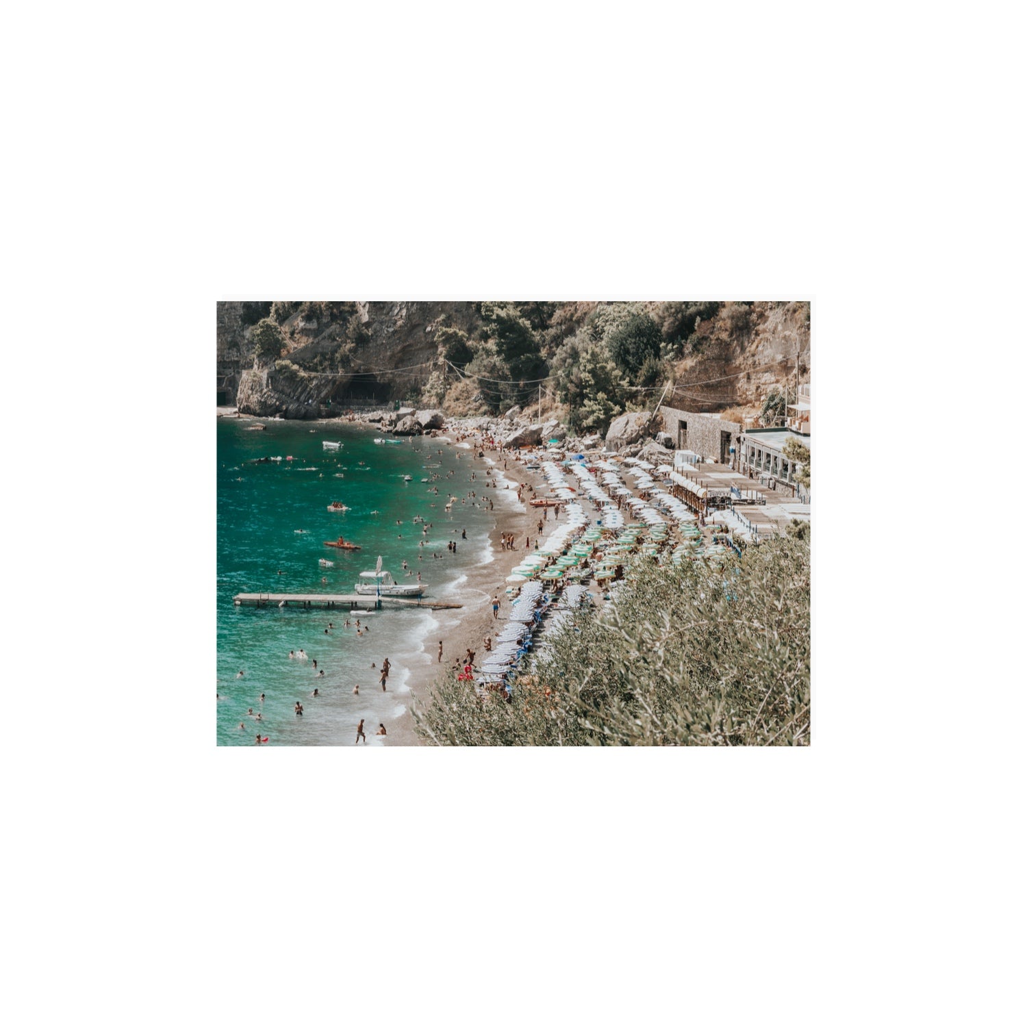 Fornillo Beach fine art print, Positano, Italy, 12 x 16 in, Unframed, Fine Art Canvas