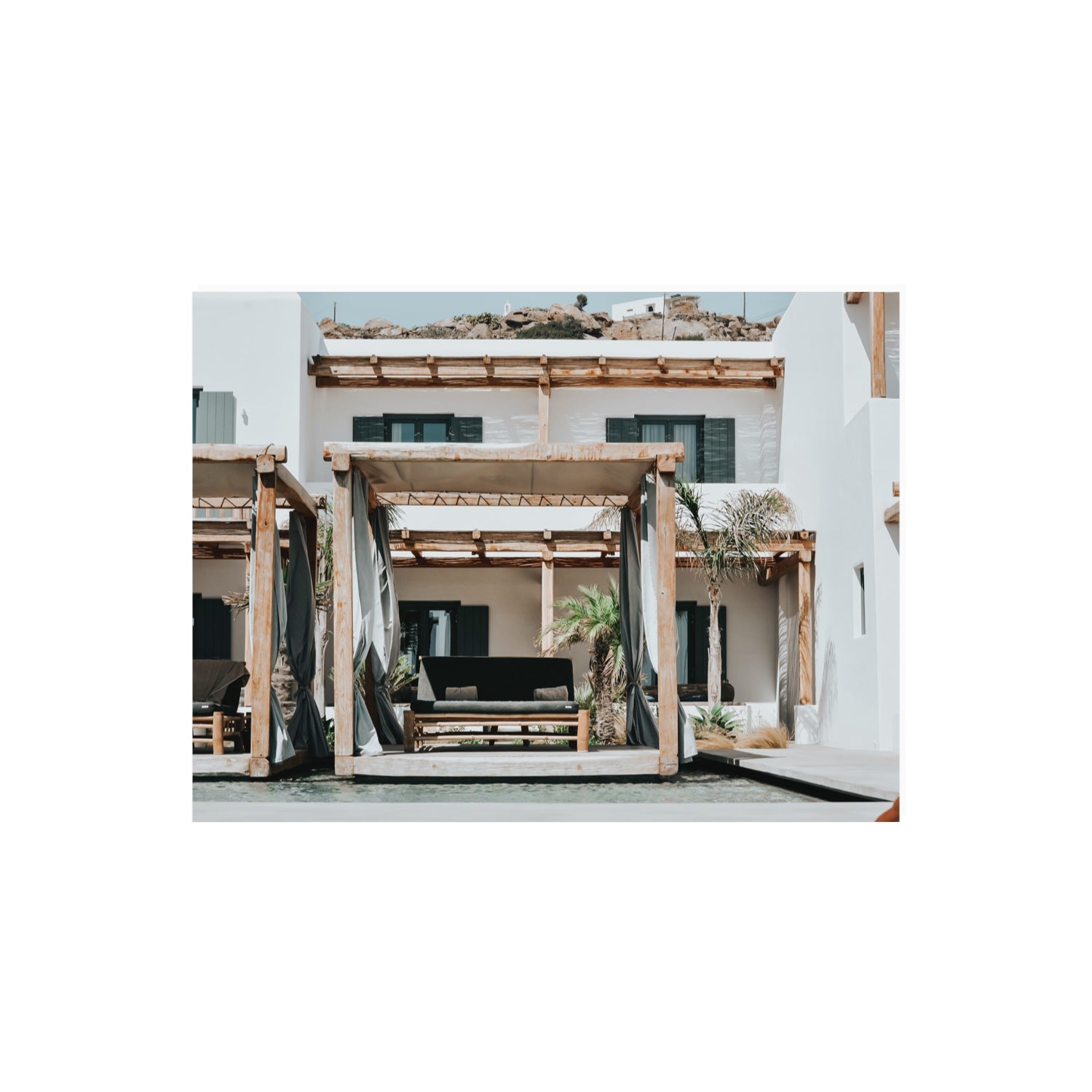Dream Villa fine art print, Mykonos, Greece, 18 x 24 in, Unframed, Fine Art Canvas